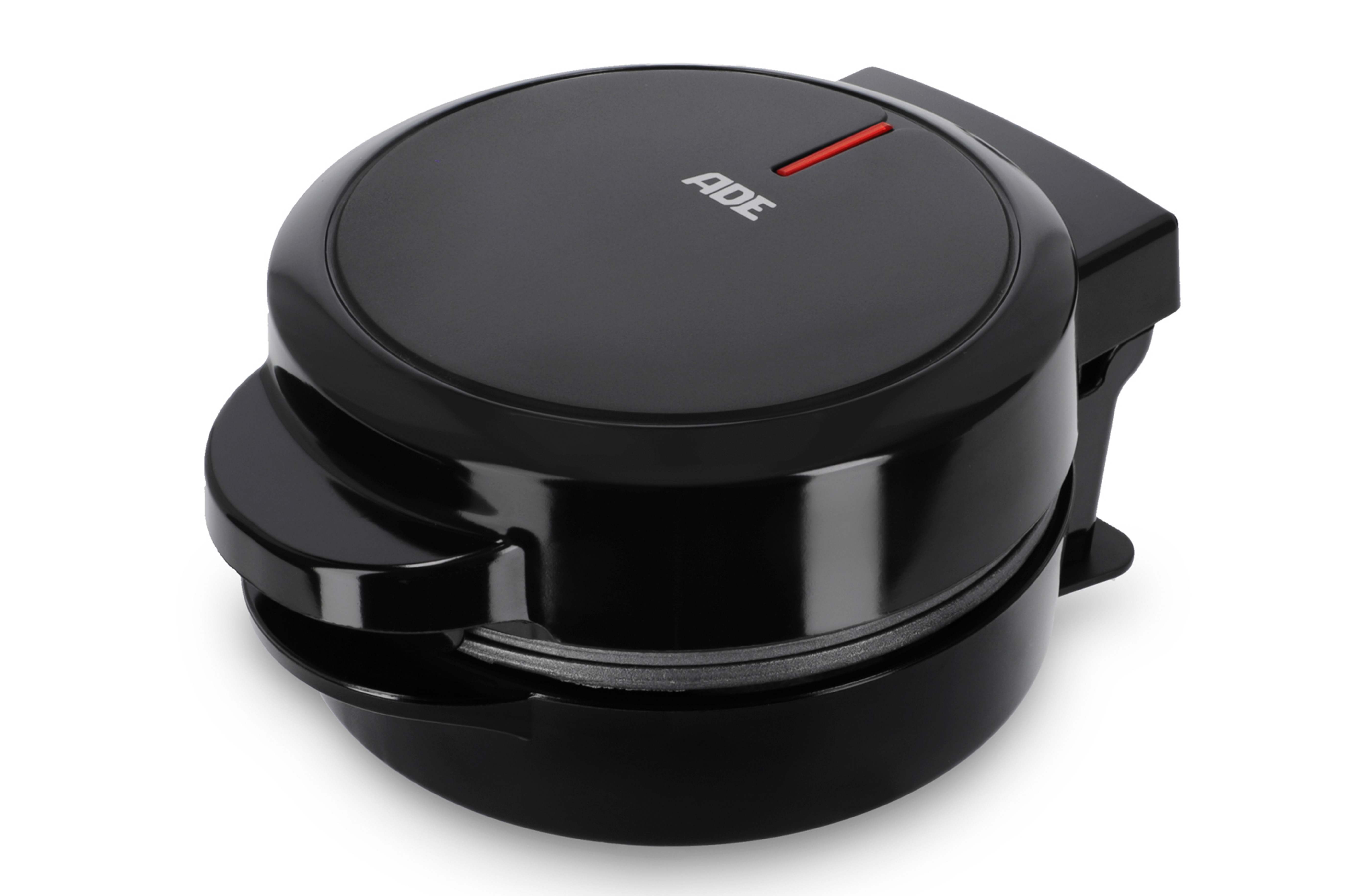 ADE Wafelijzer Mini Hartvorm Zwart - 16.4x13x8.7 cm