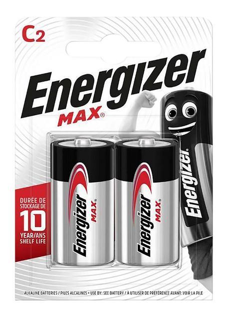 Energizer Max Alkaline Batterij 1.5 Volt, LR14; 2 Stuks