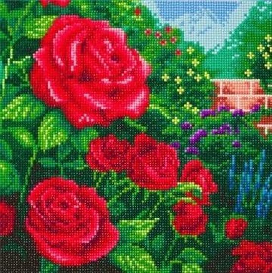Crystal Art Framed Canvas Kit 30 x 30 cm - Perfect Rose