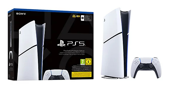 PS5 Console Slim Digital Edition White 825 GB