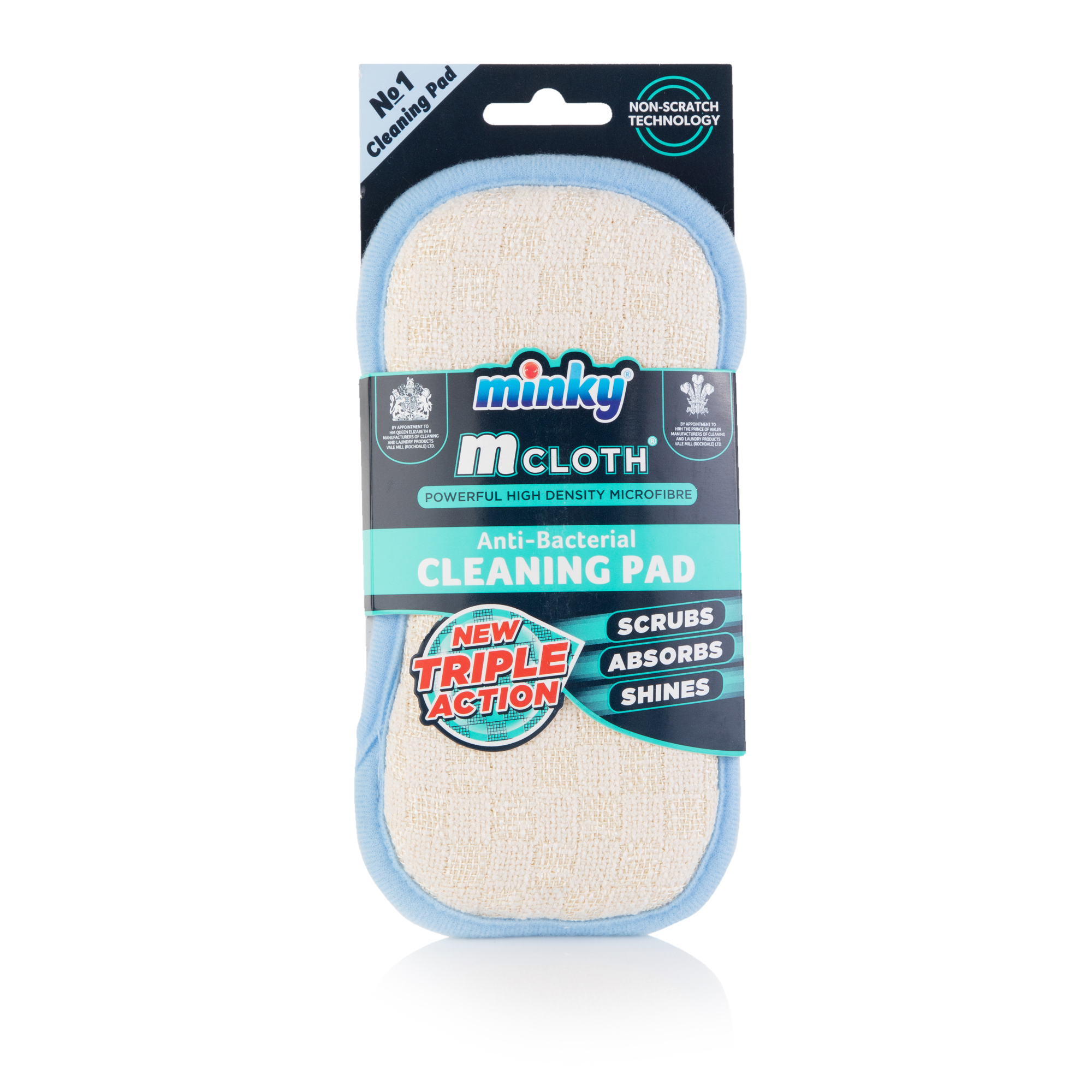 Minky Schoonmaakdoek Triple Action Anti-Bacterieel - Blauw