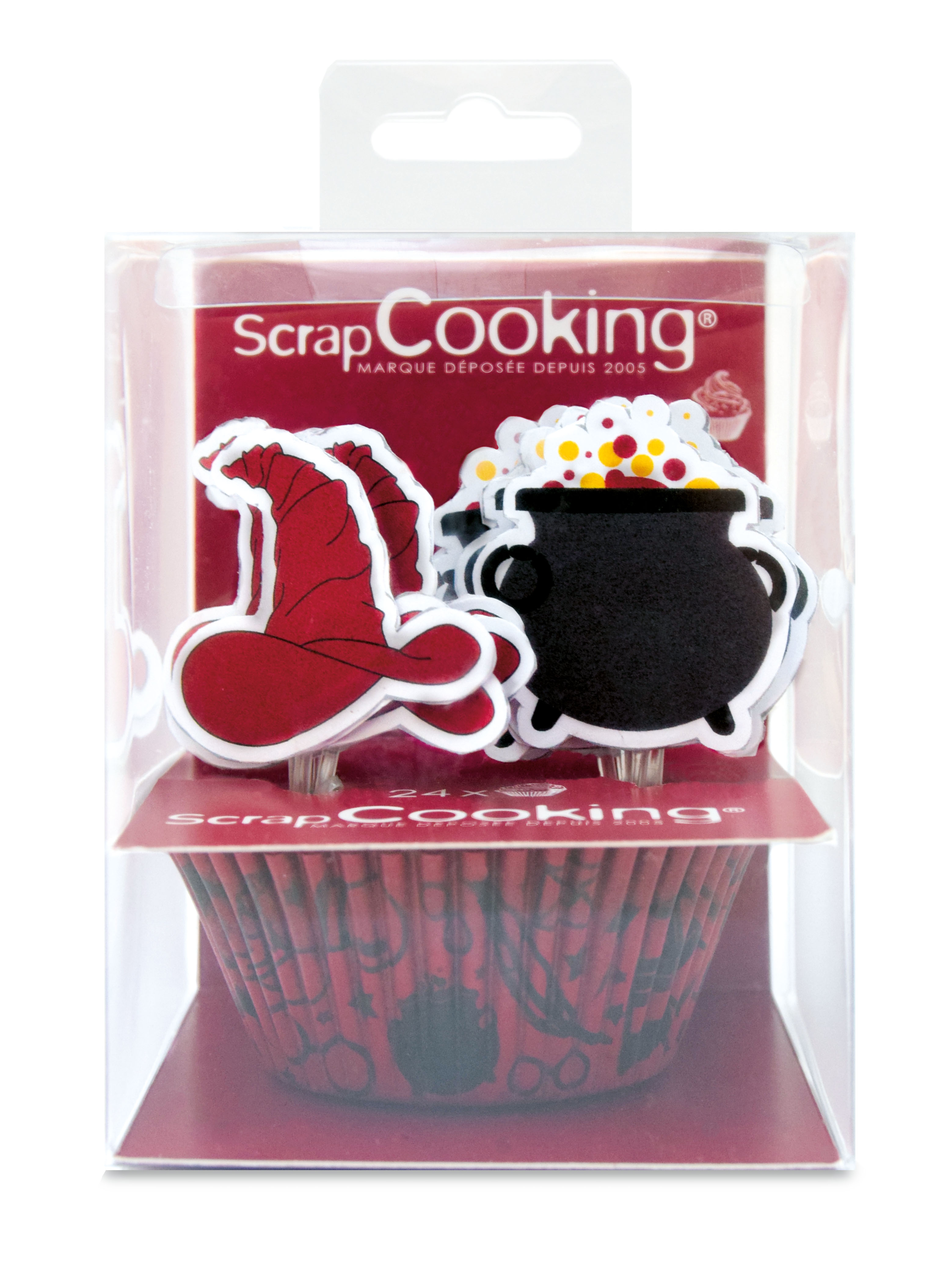 ScrapCooking Cupcake Vormen Tovenaar Set met Toppers - 24 stuks ScrapCooking Cupcake Vormen Tovenaar Set met Toppers - 24 stuks