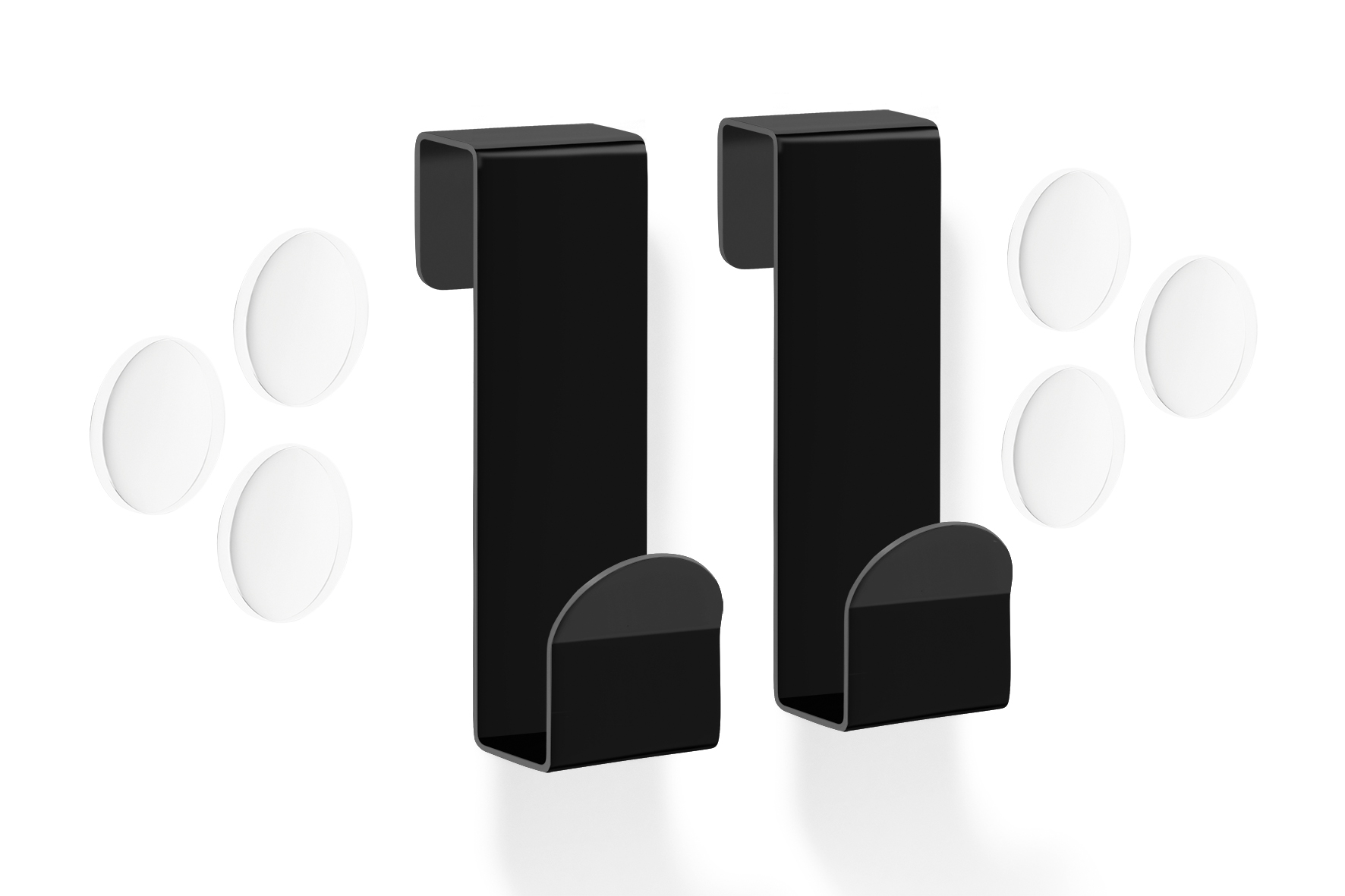 ZACK Haak Mitor voor Douchewand Set 2 stuks - 4x2.5x7.5 cm - RVS ...