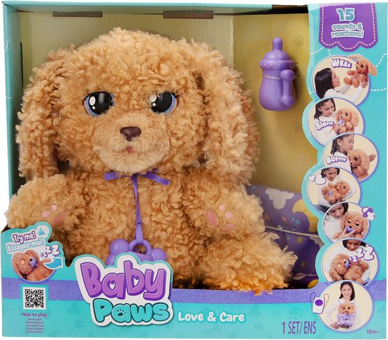 Baby Paws Labradoodle Interactief Hondje met accessoires