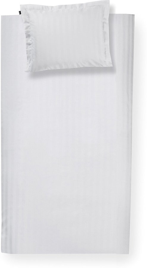 Damai Dekbedovertrek Linea Wit 140x220 cm Satijn