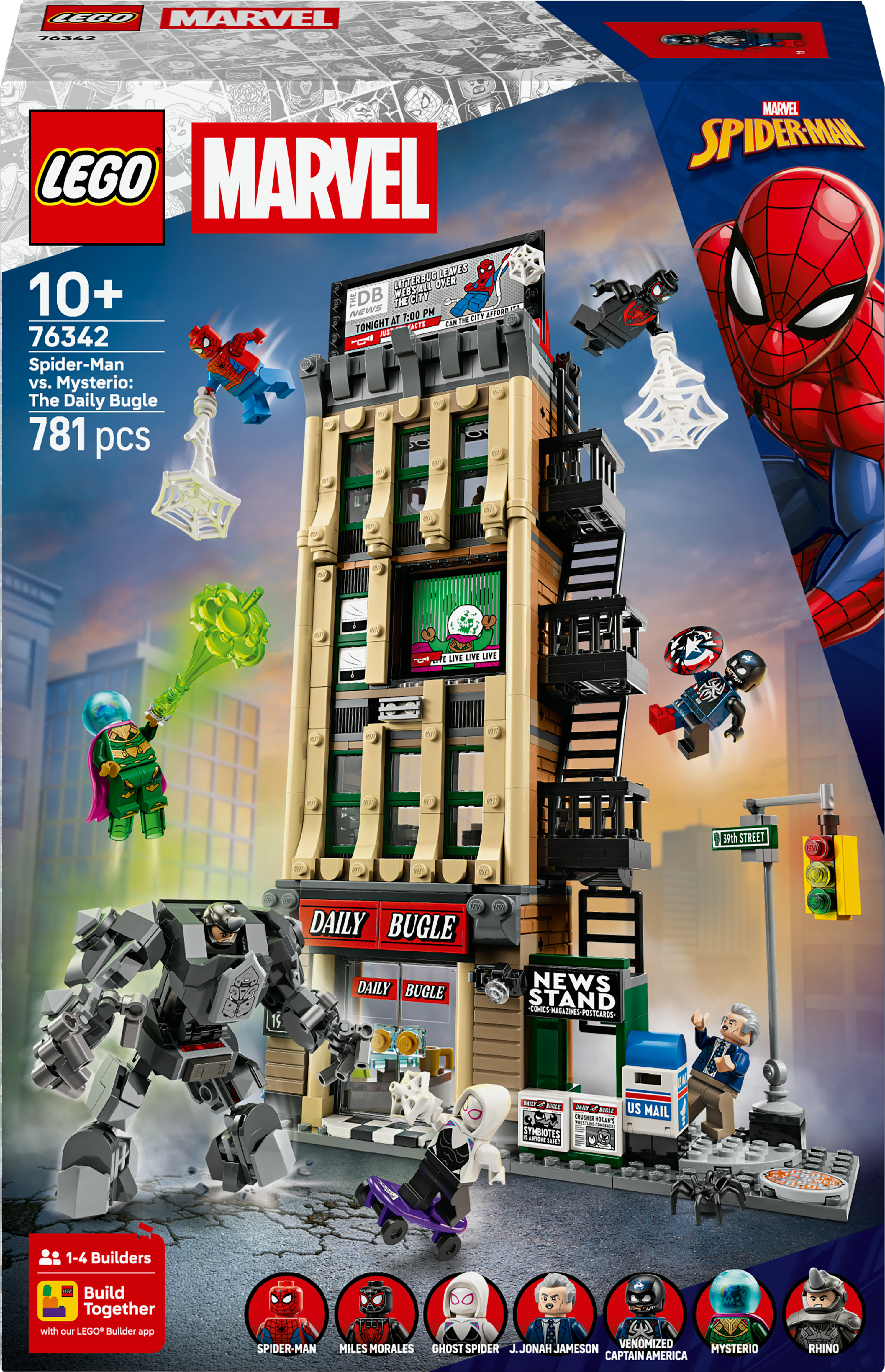 Lego Super Heroes 76342 Spider -Man vs. Mysterio : De Daily Bugle