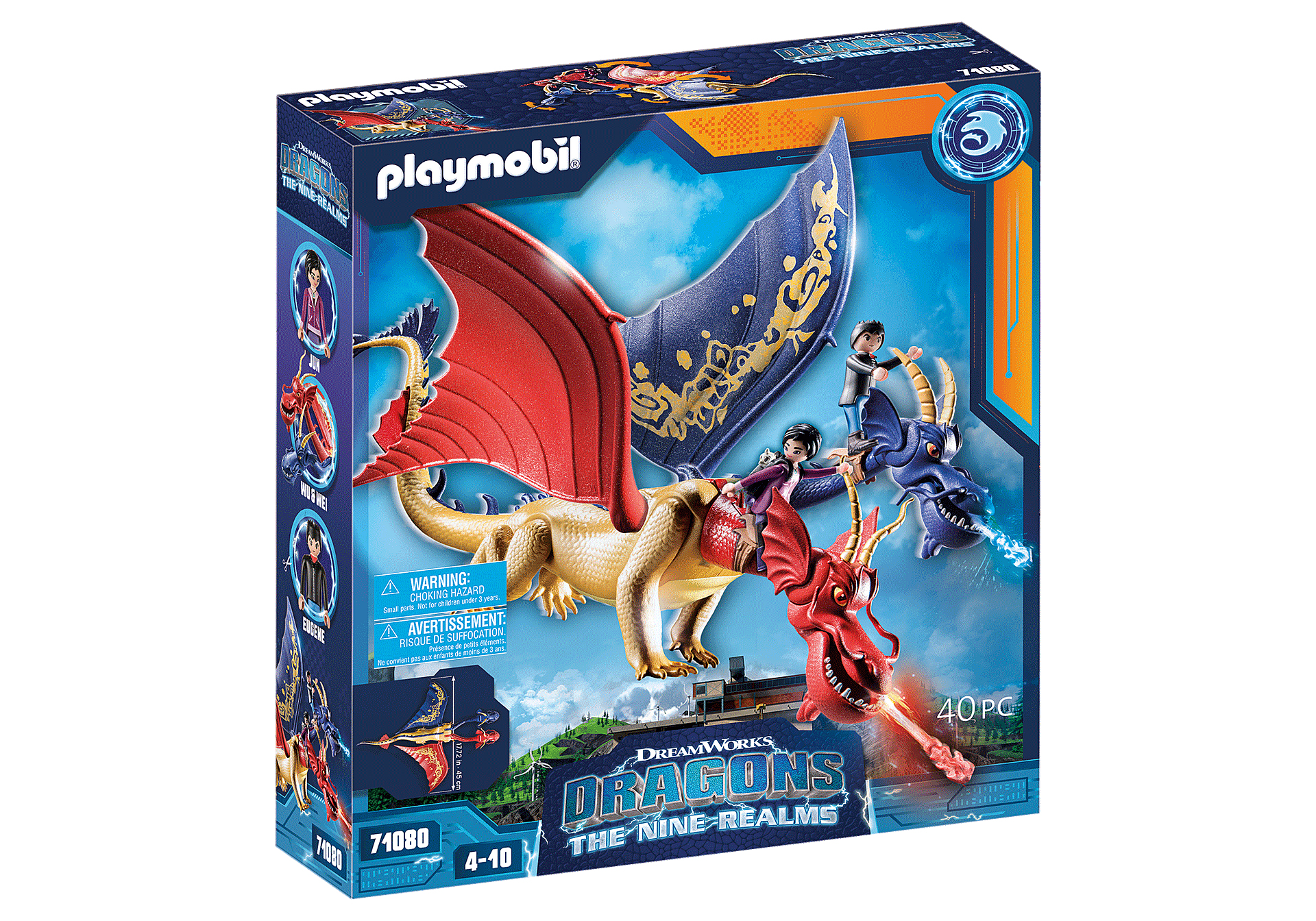 Playmobil How To Train Your Dragon 71080 Dragons: The Nine Realms - Wu & Wei with