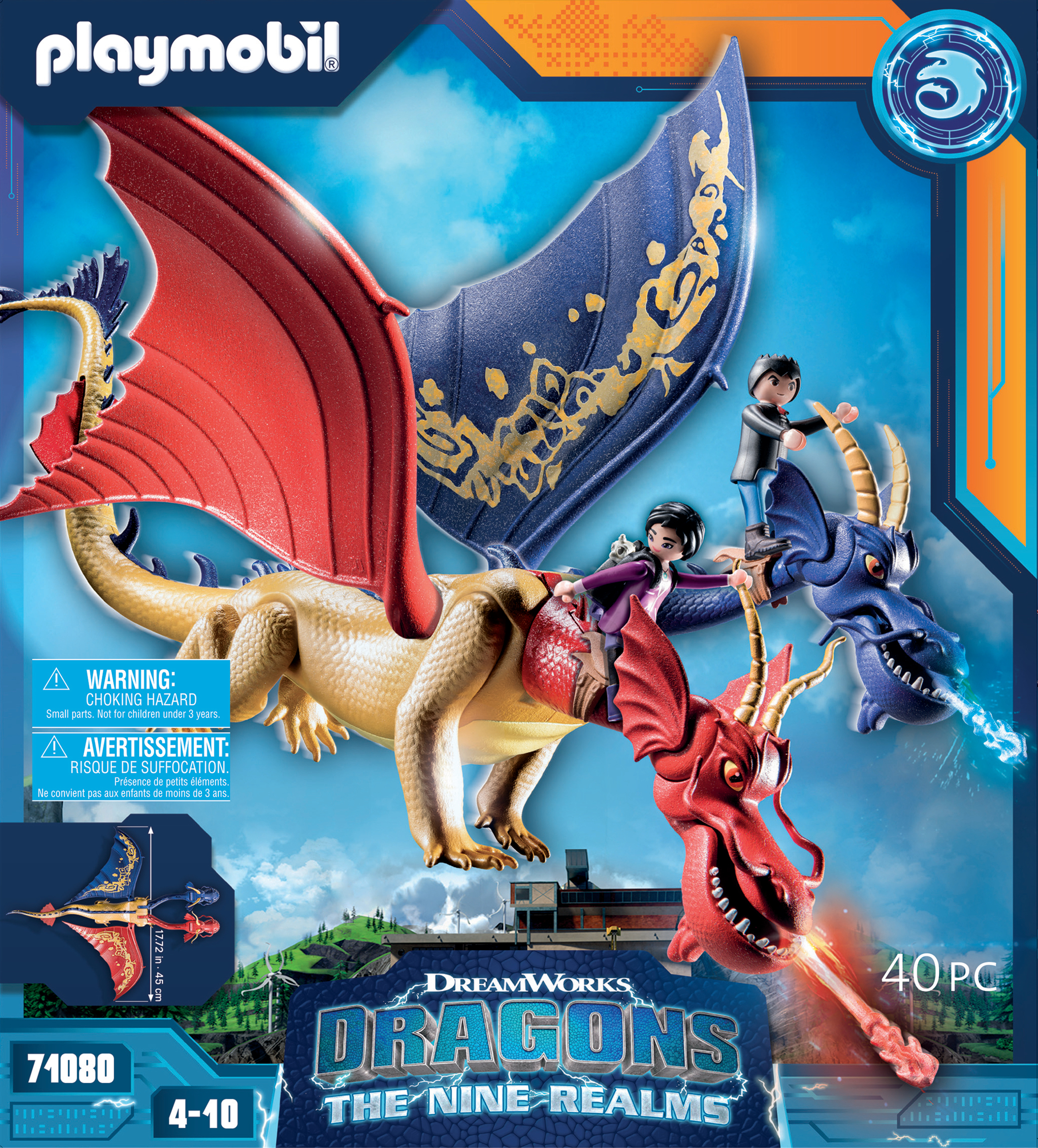 Playmobil How To Train Your Dragon 71080 Dragons: The Nine Realms - Wu & Wei with