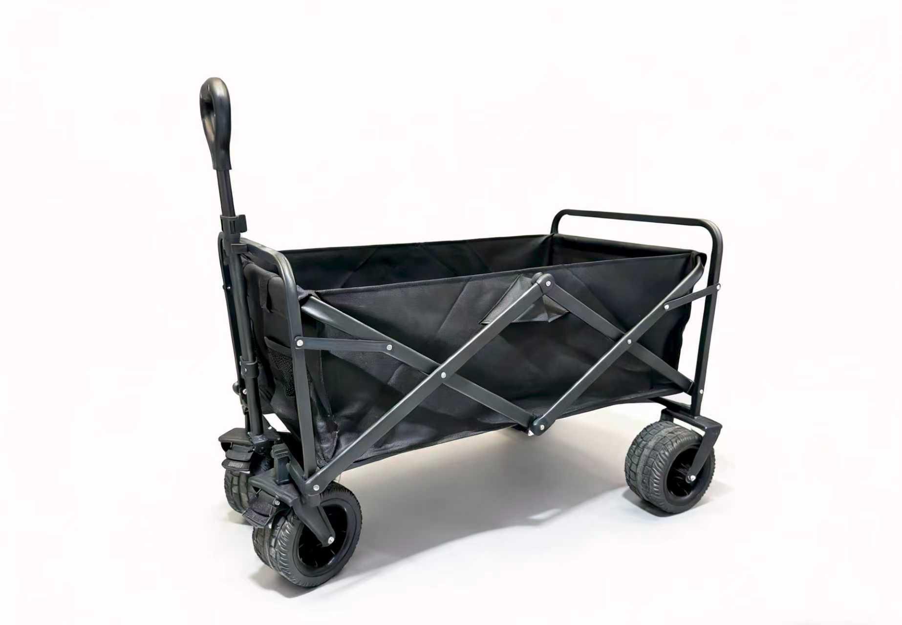 Opvouwbare Bolderkar met remmen, 84X45 cm,  grote wielen 15 cm, bolderwagen