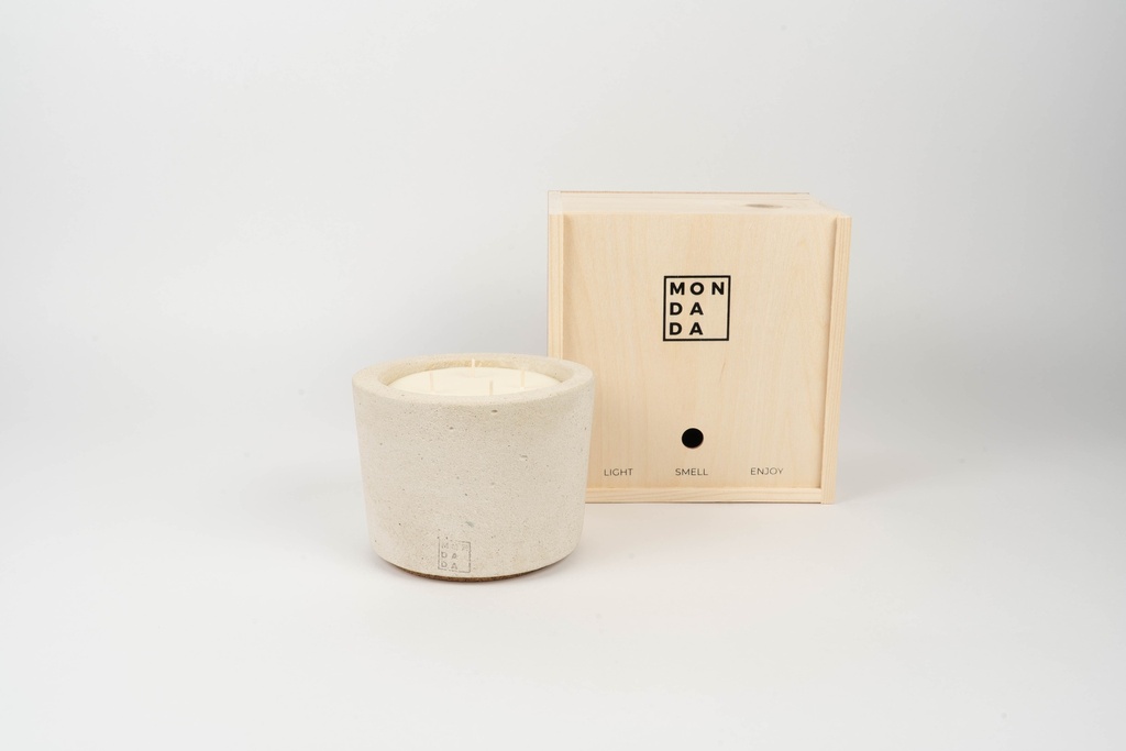 Mon Dada Geurkaars Urban Desert S - Black Sea - 17.5x14 cm - Beton