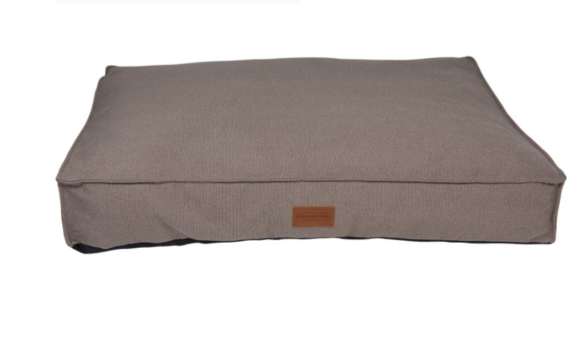 Hundebettenmanufaktur Similpelle Hondenbed Kunstleer 90x70 Cm Grijs
