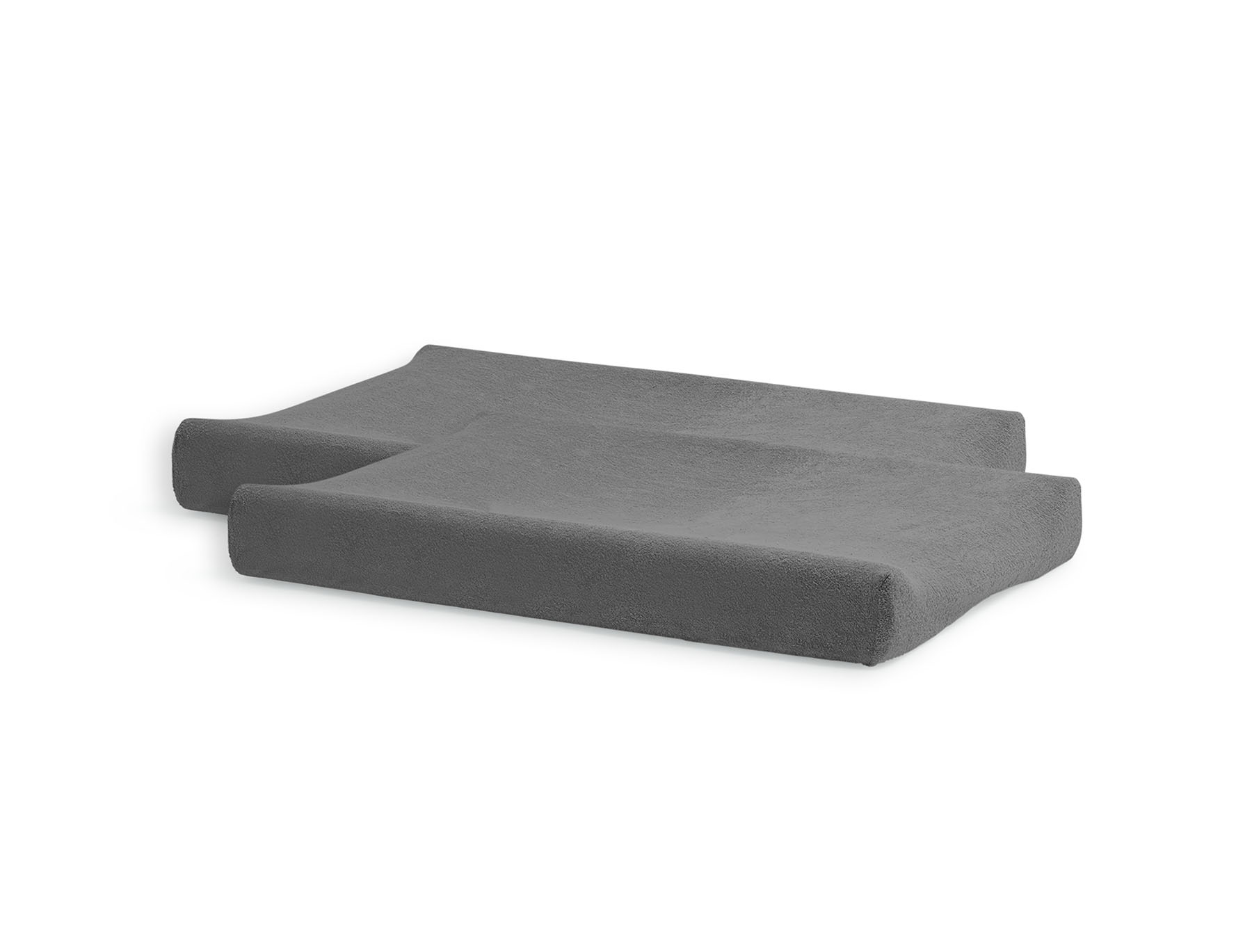 Jollein Waskussenhoes Badstof Storm Grey 50x70 cm - 2 stuks