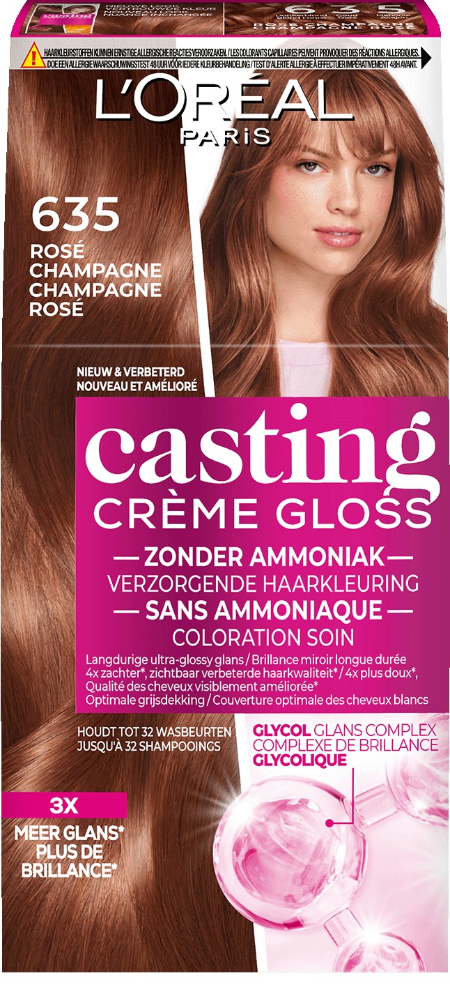 L'Oréal Casting Haarkleuring Creme Natural Gloss 635 Rosé Champagne
