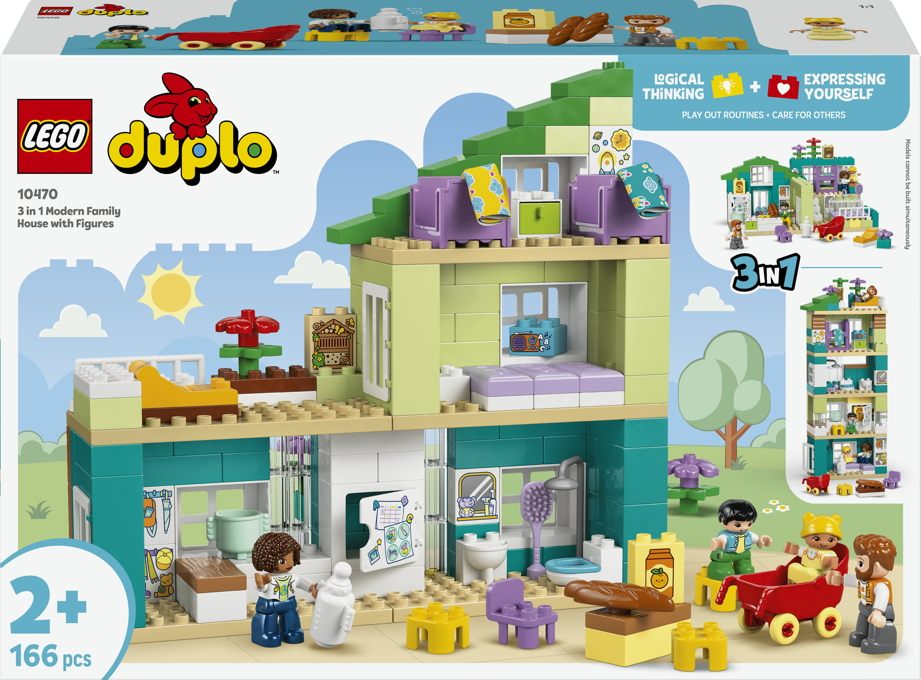 Lego Duplo 10470 - 3 in 1 Modern Woonhuis met figuren