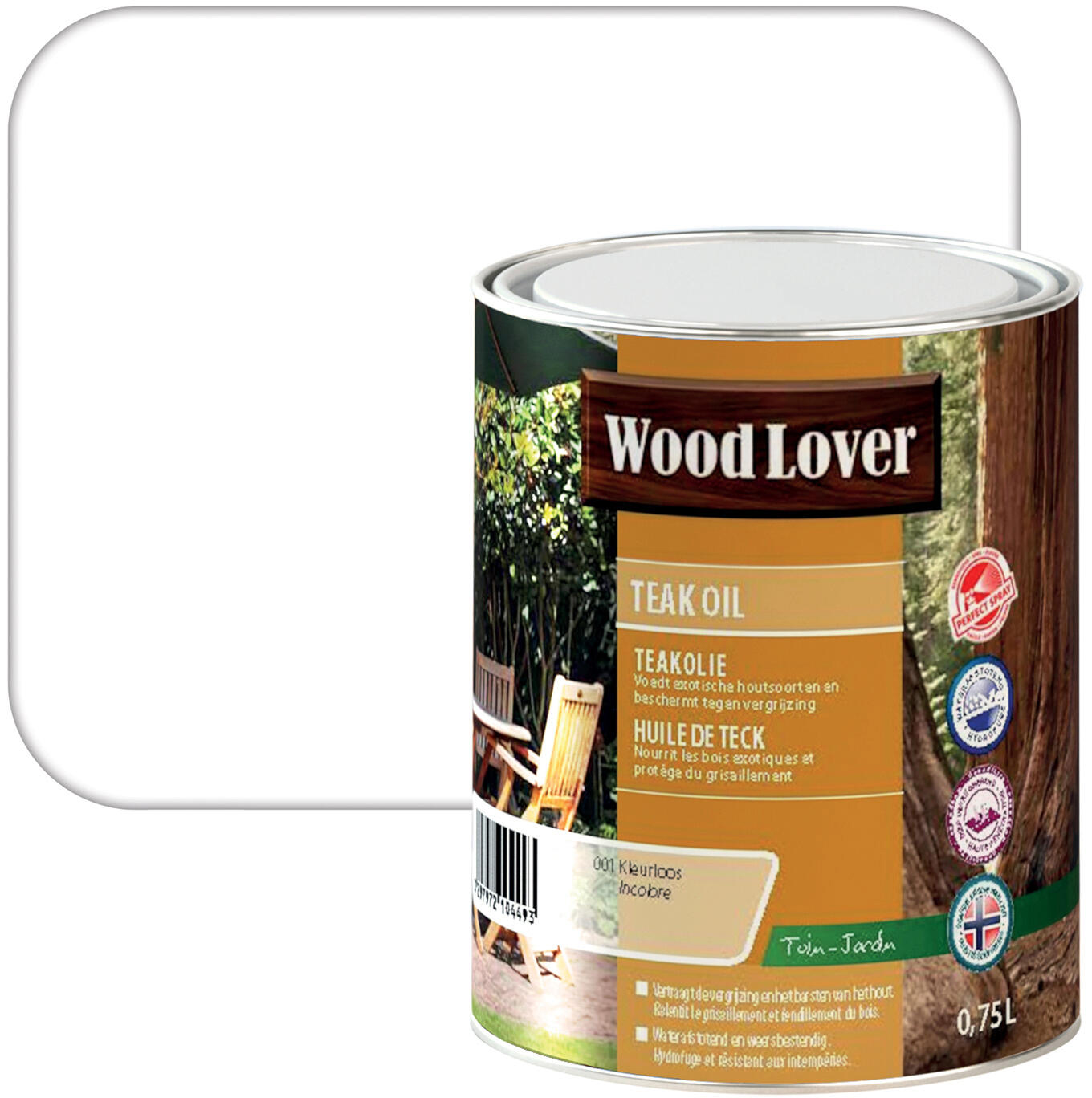 Woodlover Teakolie 0.75 l Transparant