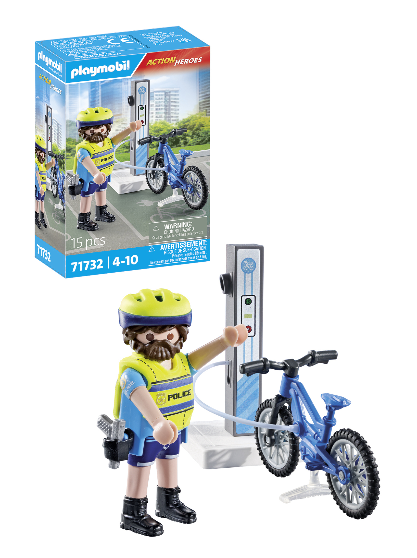 Playmobil Action Heroes 71732 Politie fiets patrouille