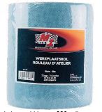 Werkplaats rol blauw 2 laags 20cm breed, 67m, 358 vellen