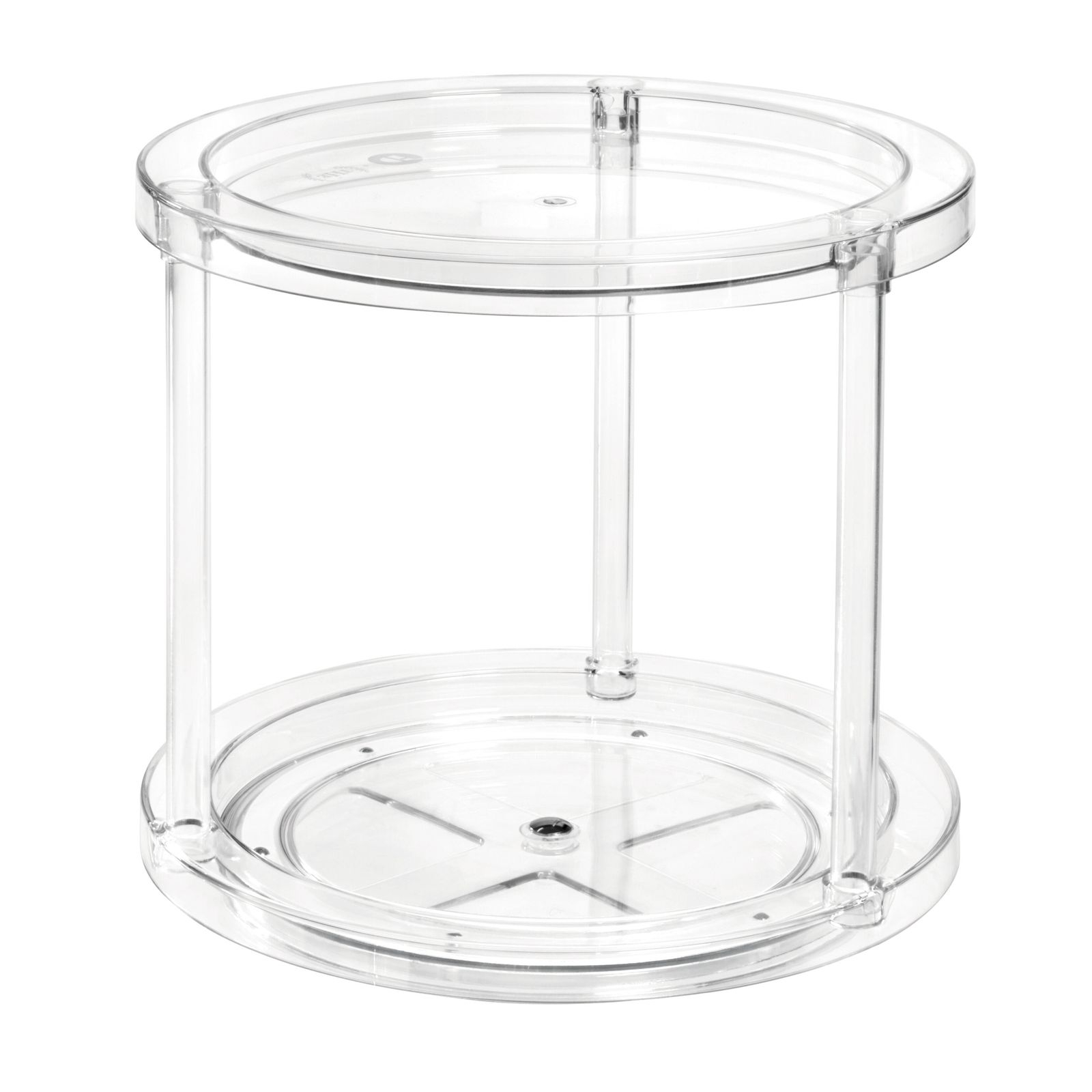 iDesign Etagere The Home Edit 2-laags 24cm - Draaiplateau - Transparant