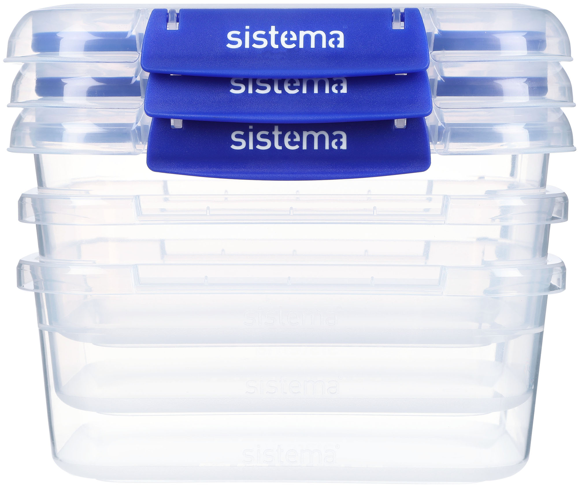 Sistema Klip It + Voorraaddoos 1l set 3 stuks - met Clips