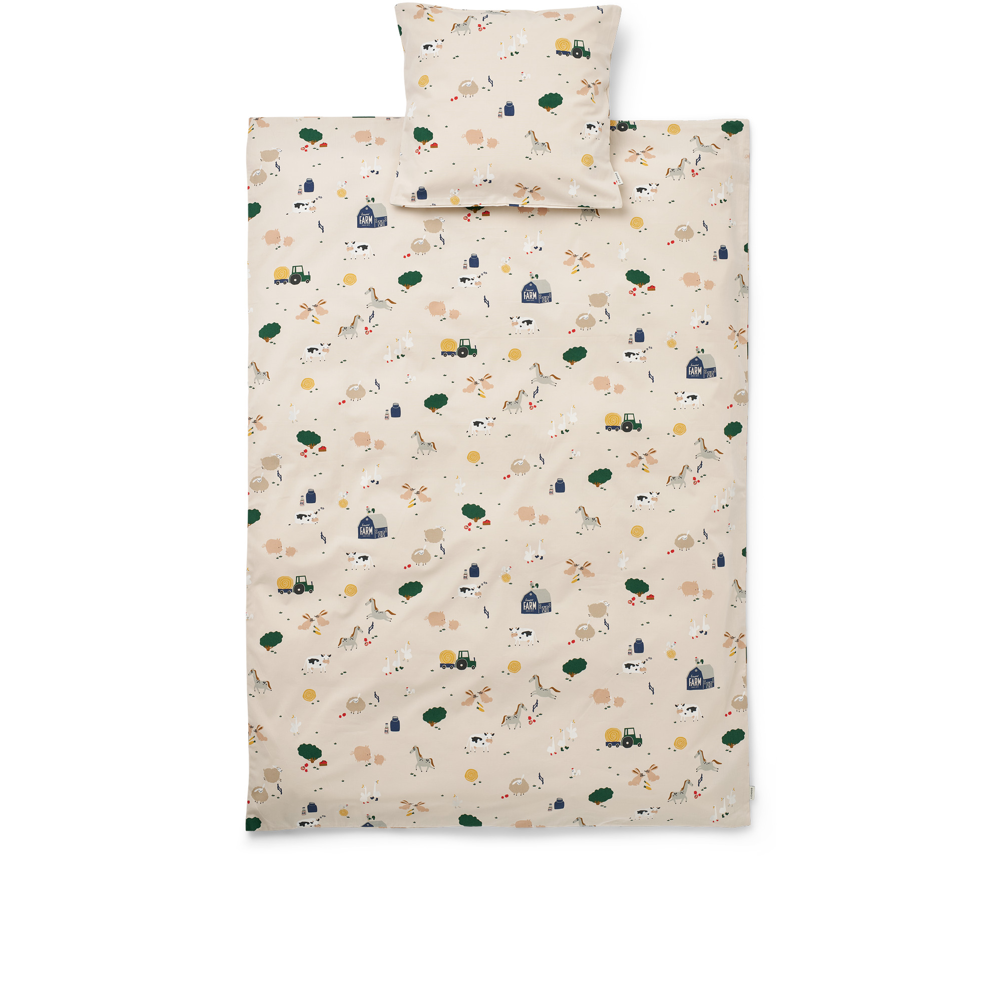 Liewood Dekbedovertrek Ingeborg Junior Printed Farmlife-Sandy