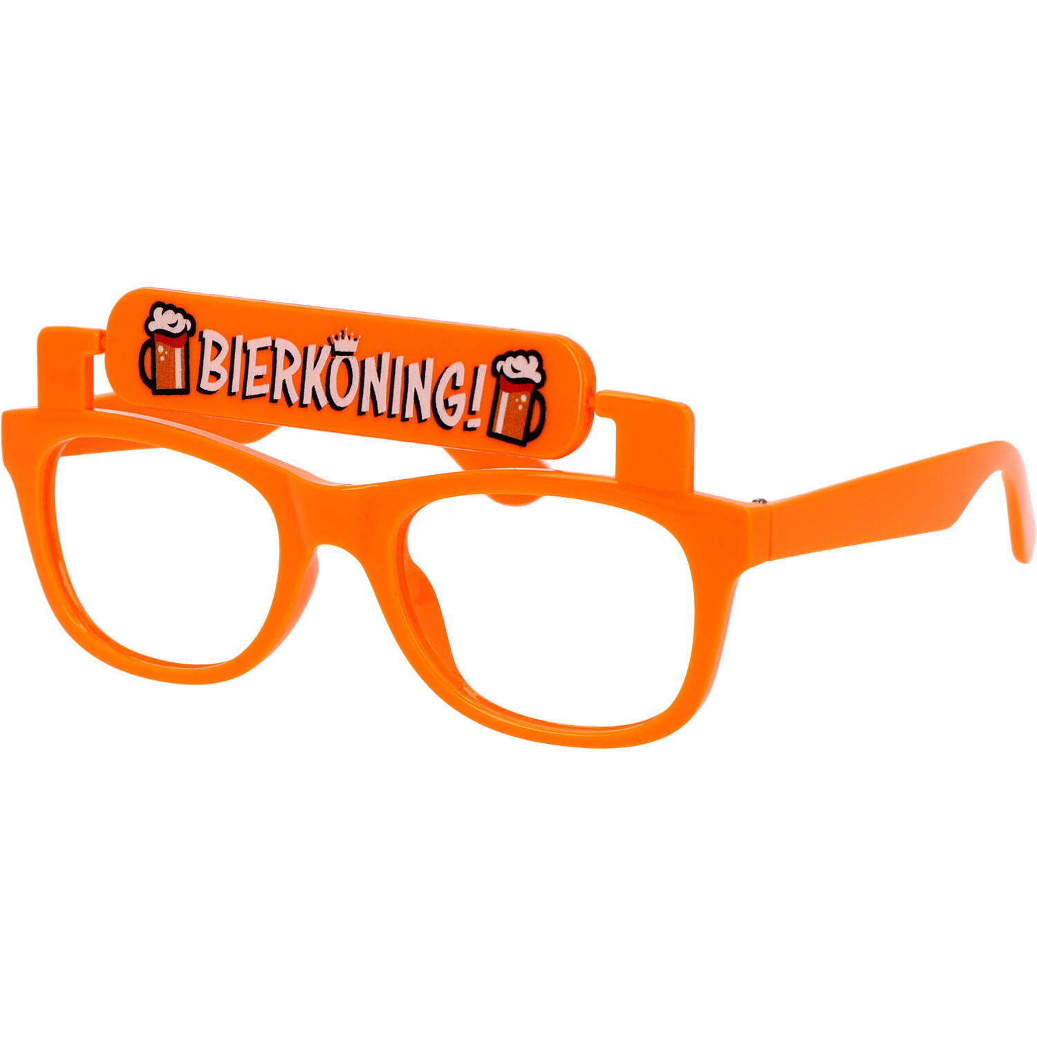 Bril Bierkoning-Geef me Bier Oranje