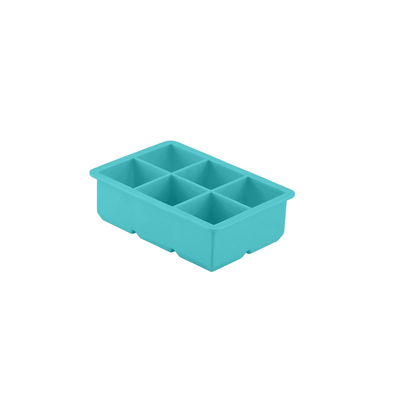 Dotz IJsblokjesvorm Blauw voor 6 IJsblokjes Kubus 4.8x4.8x4.8 cm - Silicone