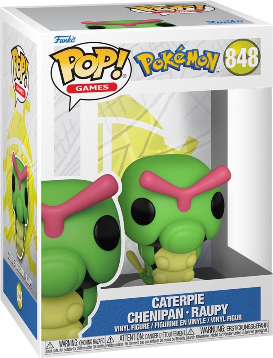 Funko Pop! Games - Pokémon: Caterpie 848 Funko Pop! Games - Pokémon: Caterpie 848