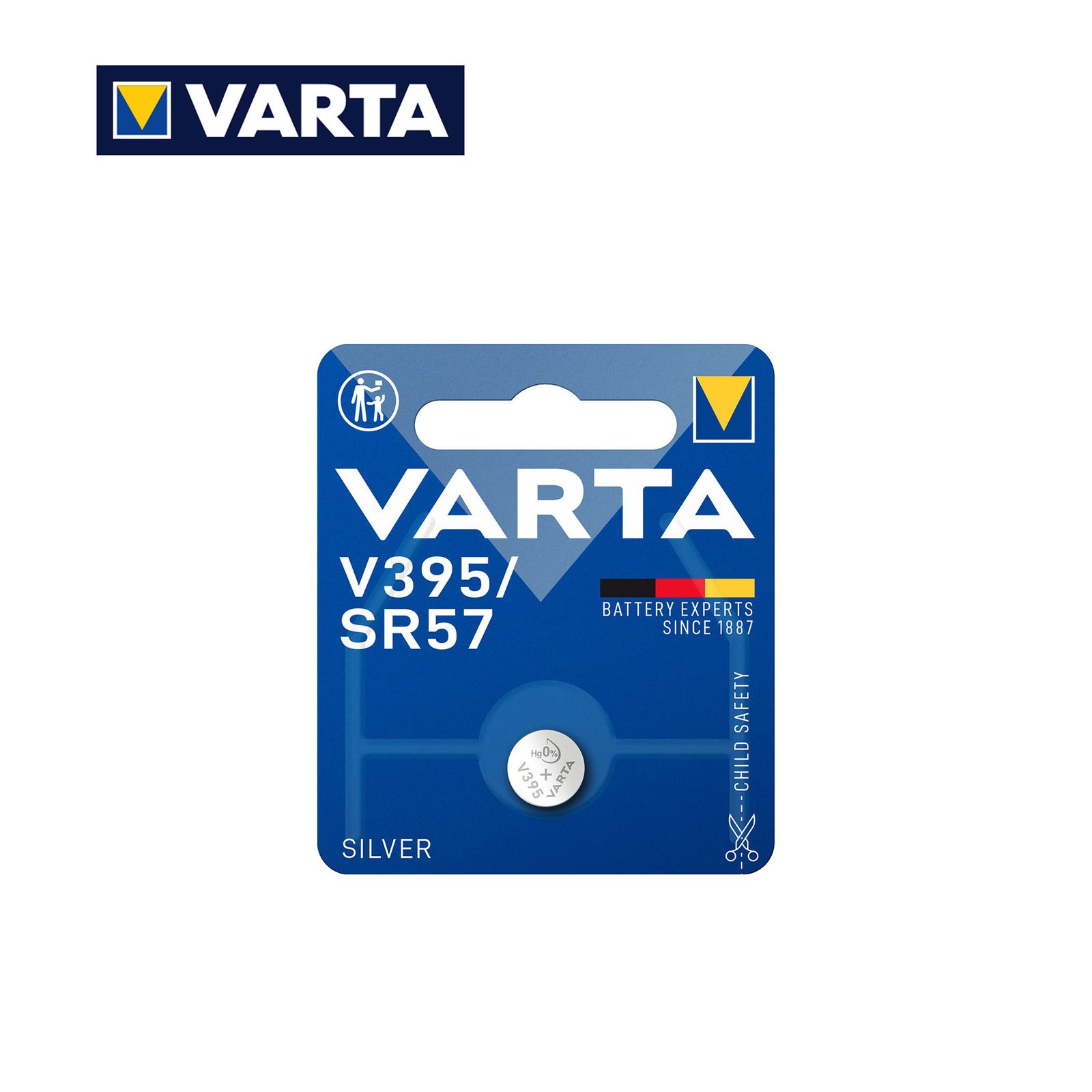Varta Knoopcel Batterij V395 SR927SW - 1 stuk op blister