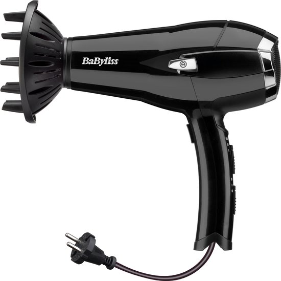 Babyliss D374E Haardroger Cordkeeper, oprolsnoer 2000 Watt, 2 snelheden, 3 temperaturen
