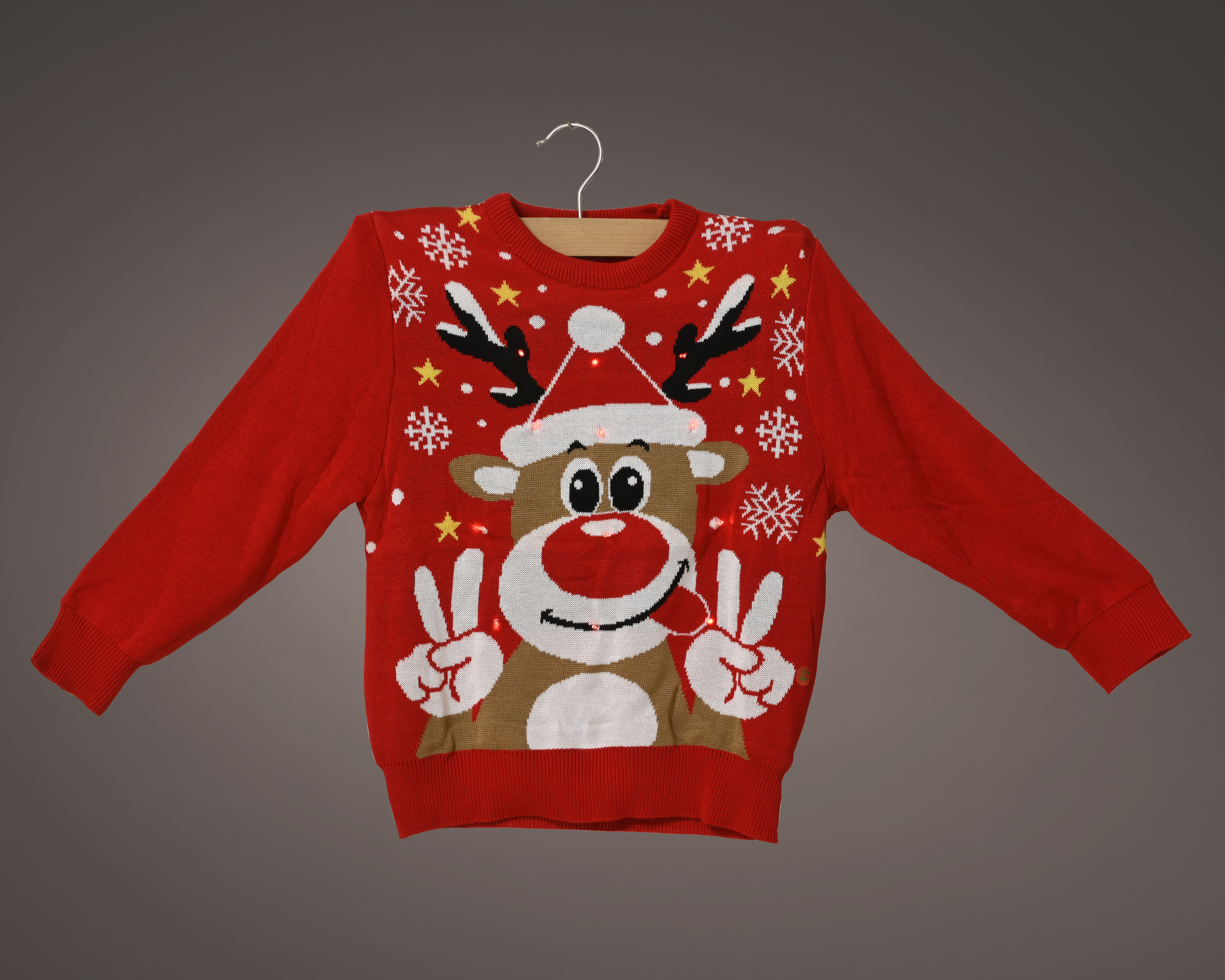 Kersttrui LED 5-6 Jaar - met Batterij (incl.)