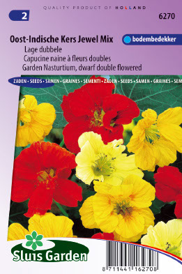 Oost-Indische Kers Jewel Mix, lage dubbelbloemig 4 g BLOEMEN EENJARIG
