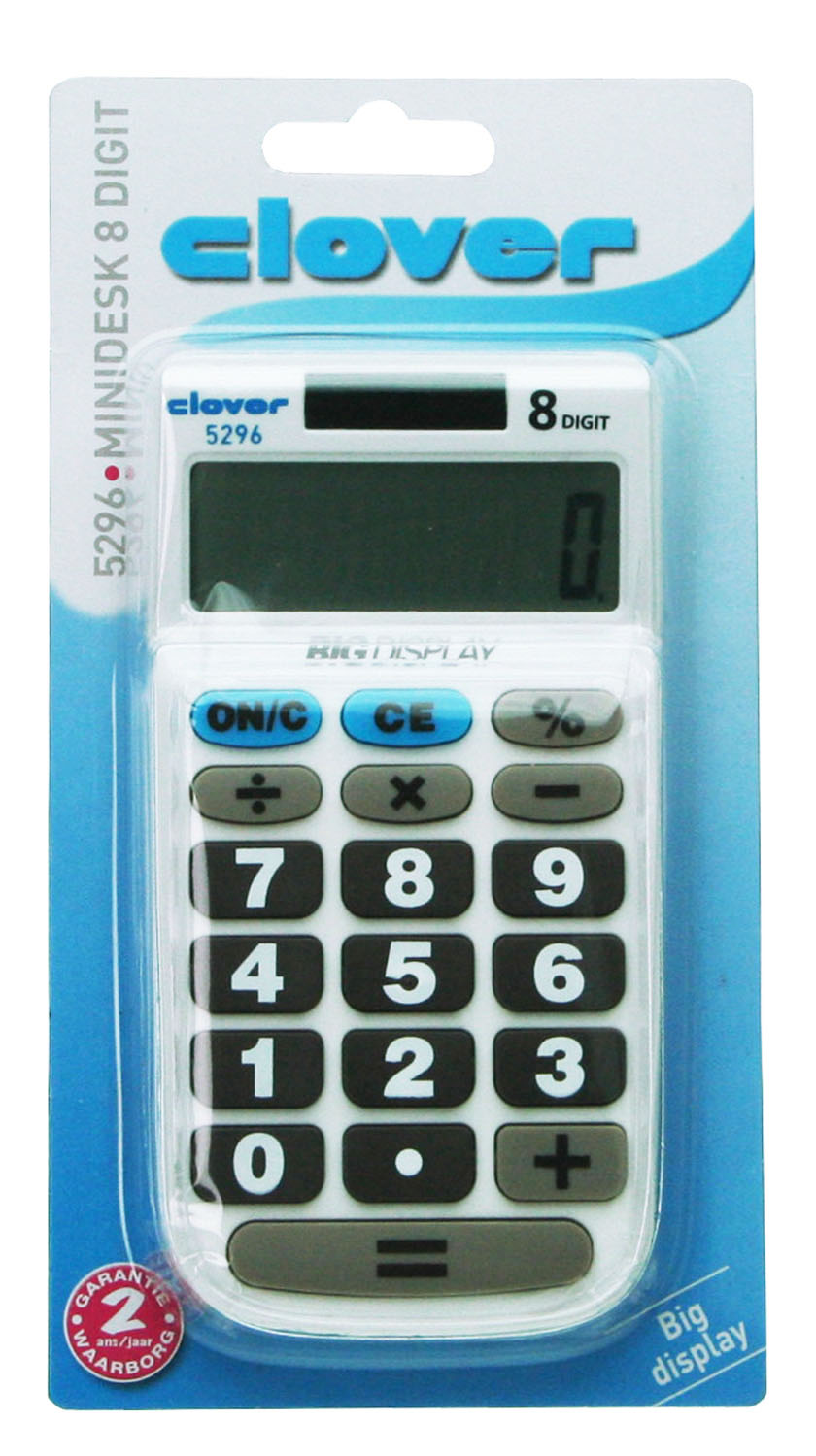 Clover Zakrekenmachine - 8 Digit