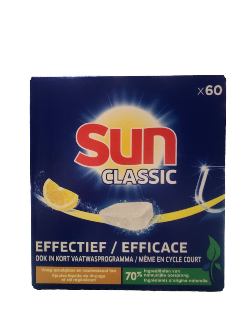 Sun Vaatwastabletten Classic Citroen 60 tabs