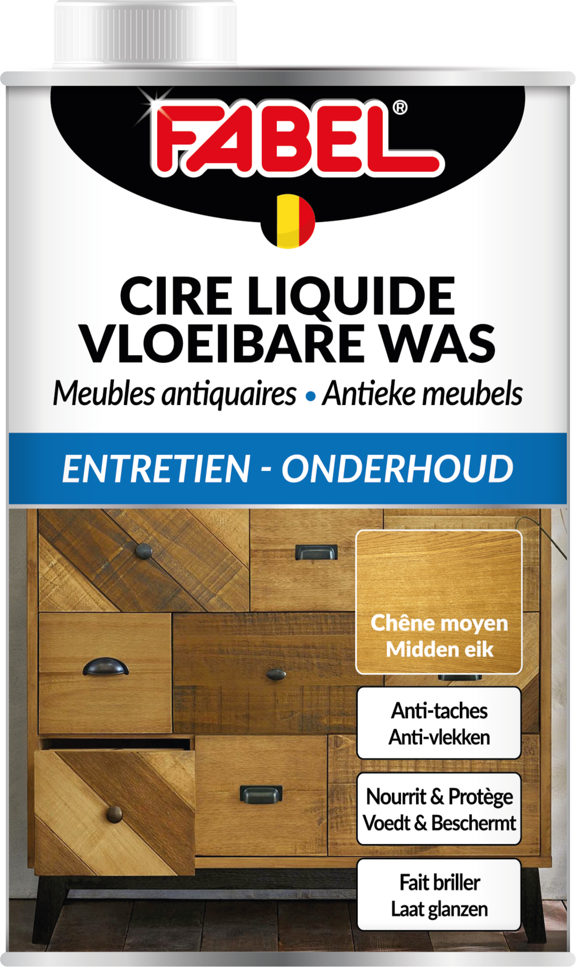Fabel Vloeibare Antiekwas Hout en Meubels Midden Eik 500 ml