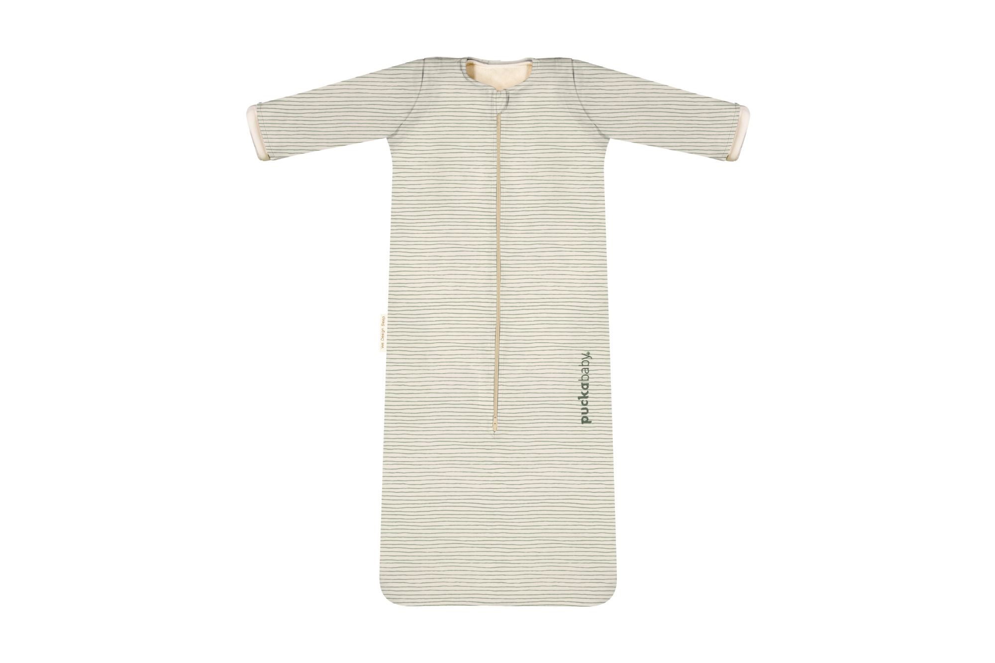 Puckababy Slaapzak The Bag 4 Seizoenen Green Stripes 6 maand tot 2,5 jaar - 100 cm