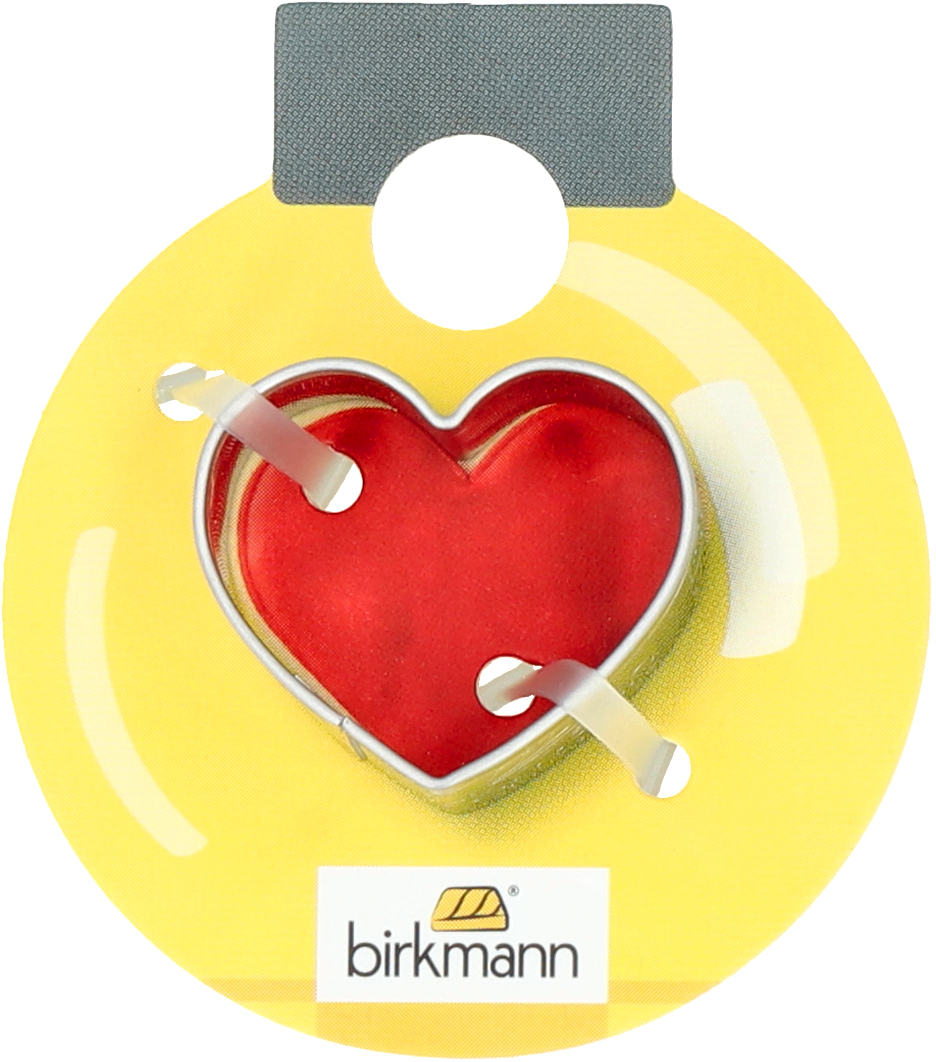 Birkmann Uitsteekvorm Winter Market Hart 2.5cm - RVS