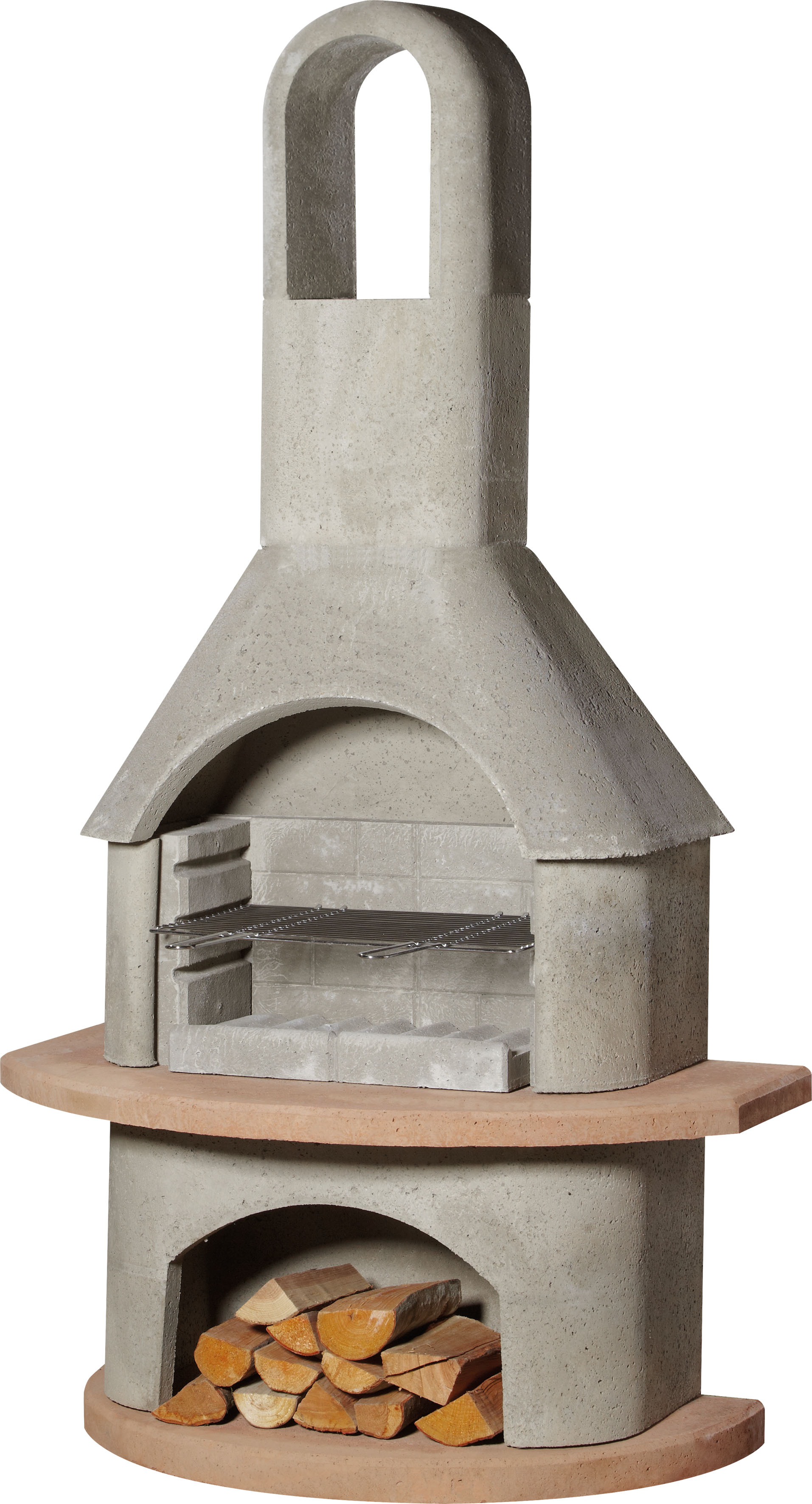 Buschbeck Carmen Betonnen Barbecue Grijs/Terracotta