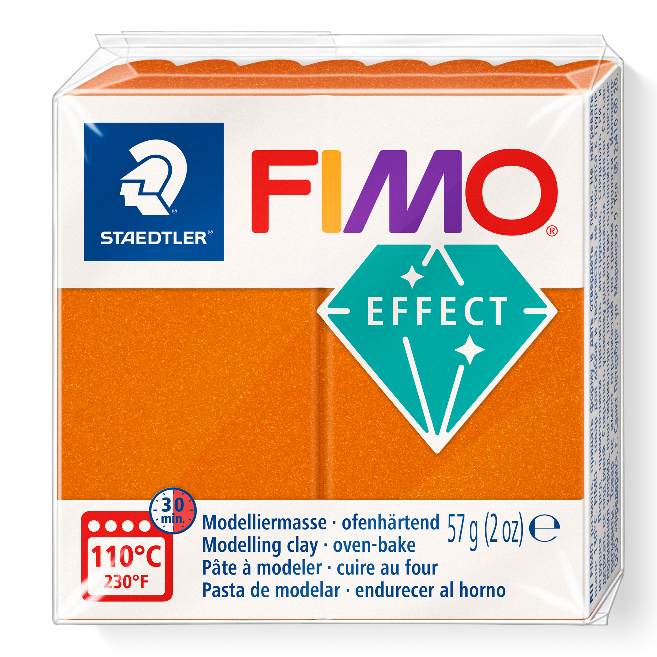 FIMO Boetseerklei Effect Metallic 57 g Oranje