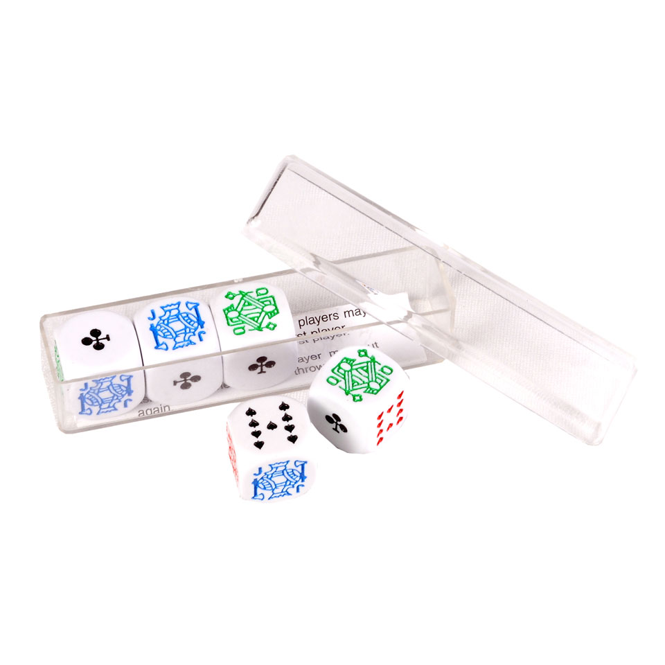Longfield Games 5 Pokerstenen 18 mm in doosje