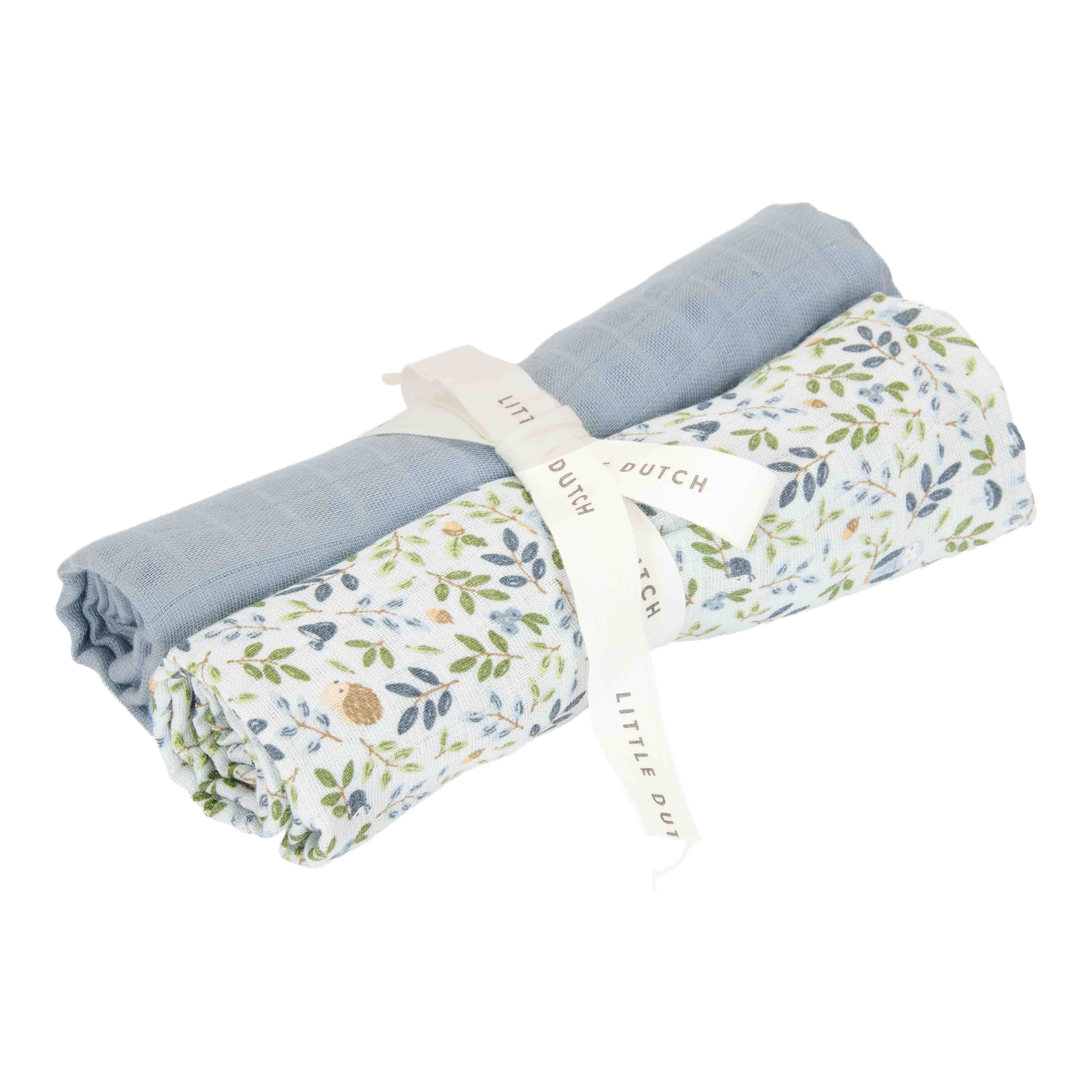 Little Dutch Tetradoek Forest Adventure-Denim Blue 70x70cm