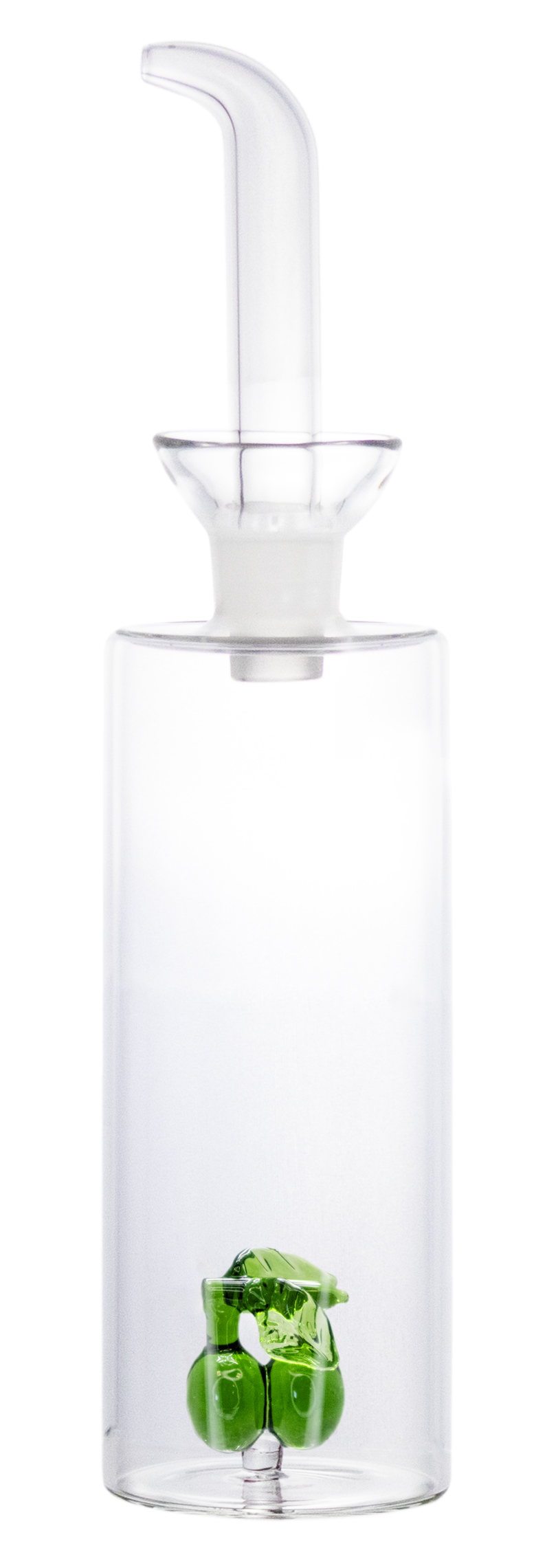 Nerthus Oliefles 350ml met Olijfmotief - Glas - Oliedispenser