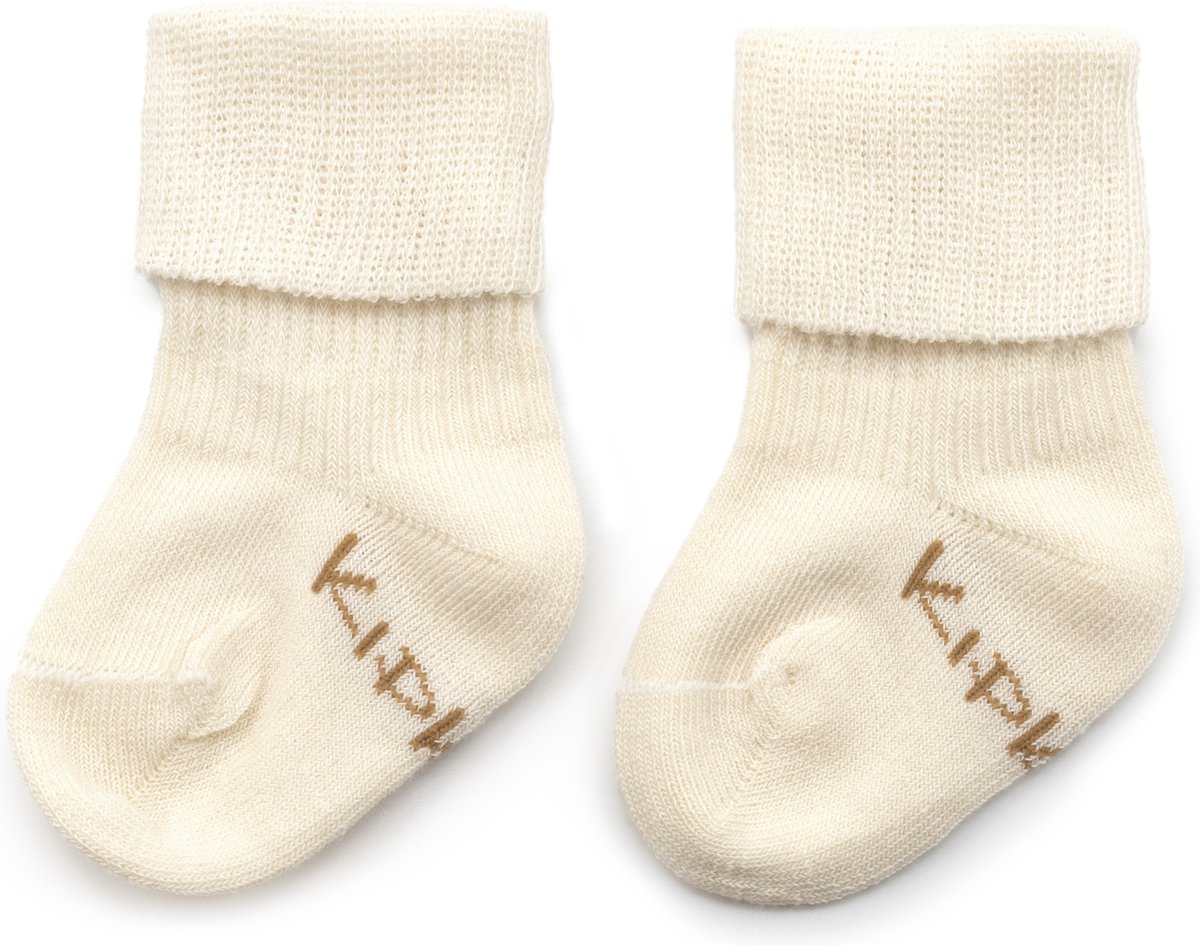 Kipkep Blijf-Sokjes Off-White - 2 paar