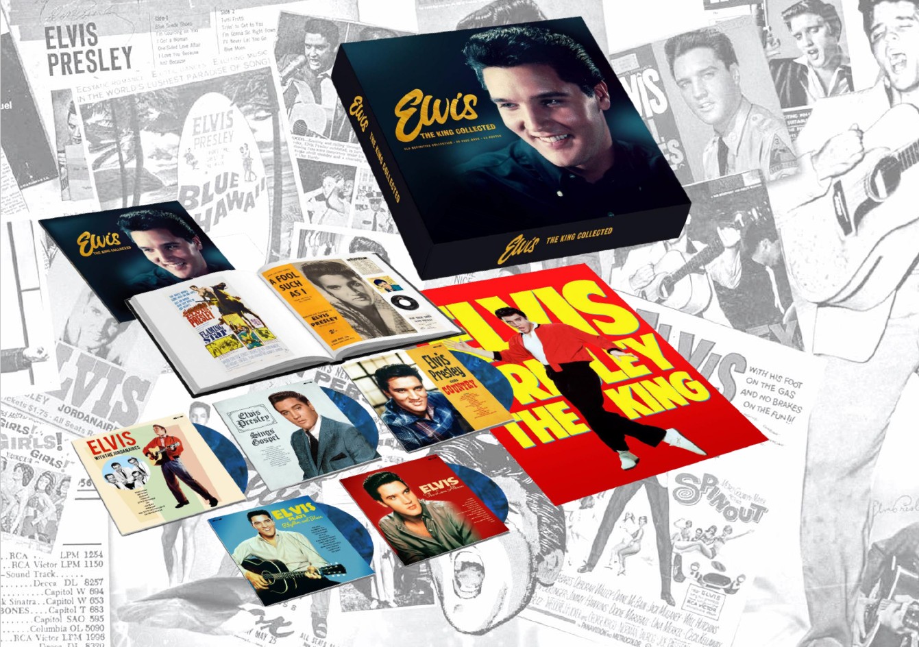Elvis Presley - The King Collected: 5LP + Hardcover Boek (Eng) + A2 Poster