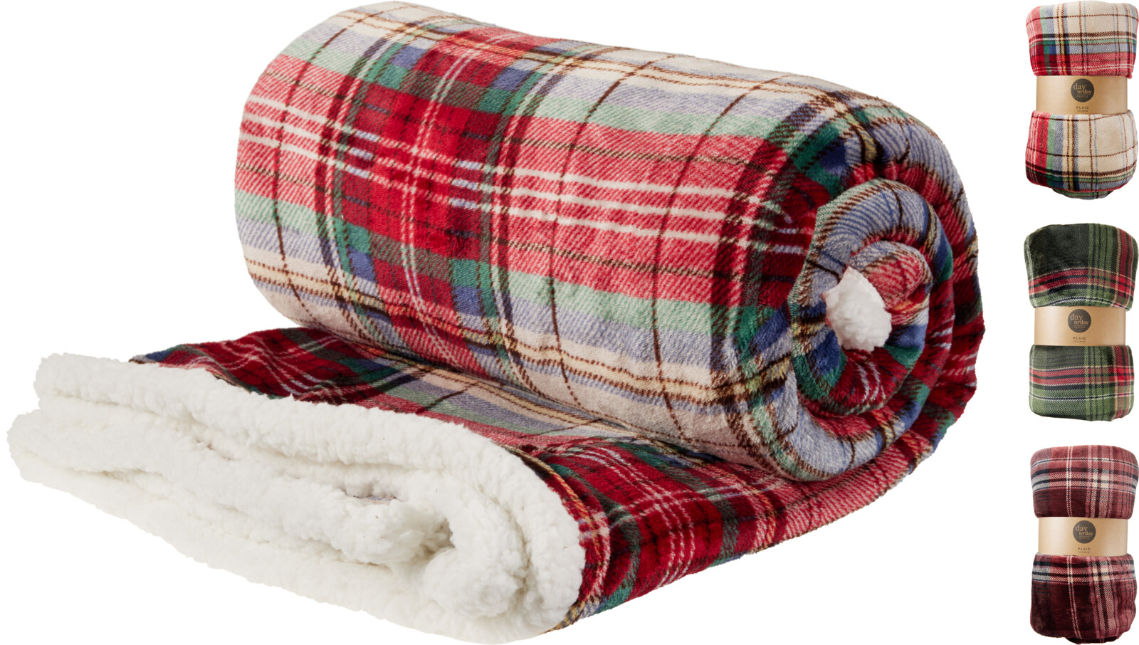 Plaid Geruit 200x150 cm - assorti - prijs per stuk
