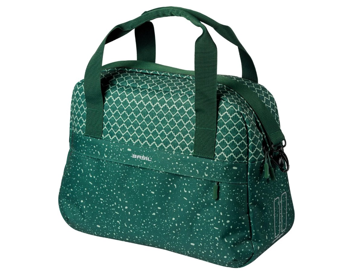 Basil Flair Carry All Bag Fietstas 18l Green Print