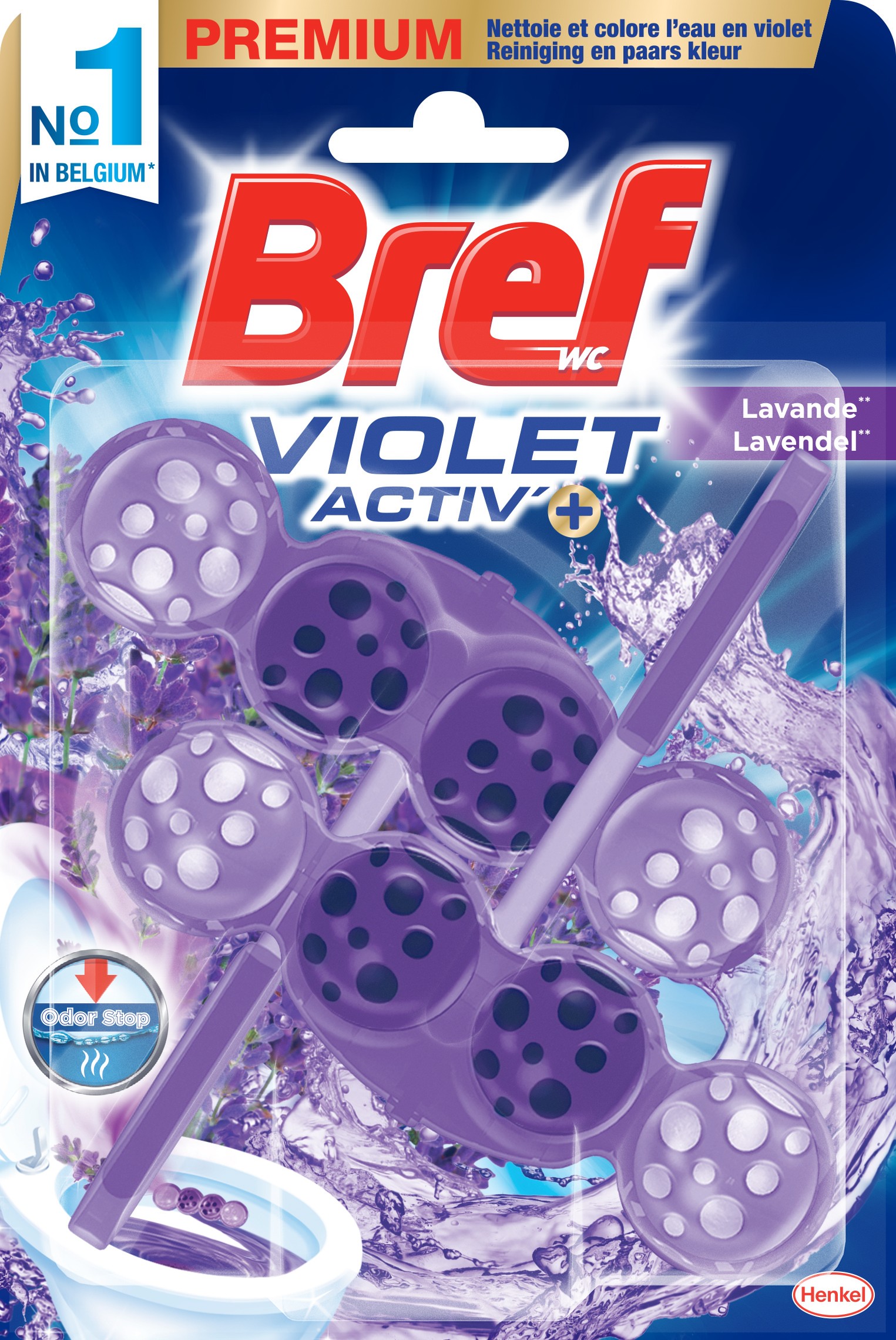 Bref WC-balls Violet activ 2x50g