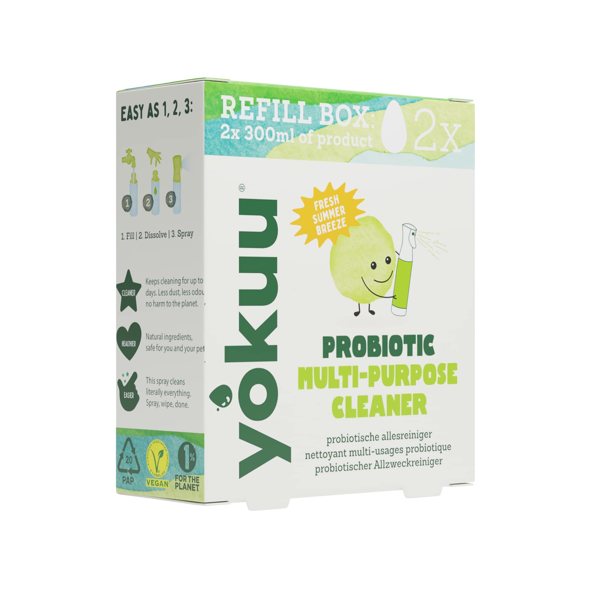 Yokuu Navulling Allesreiniger 2 tabs - voor 300ml - Probiotisch