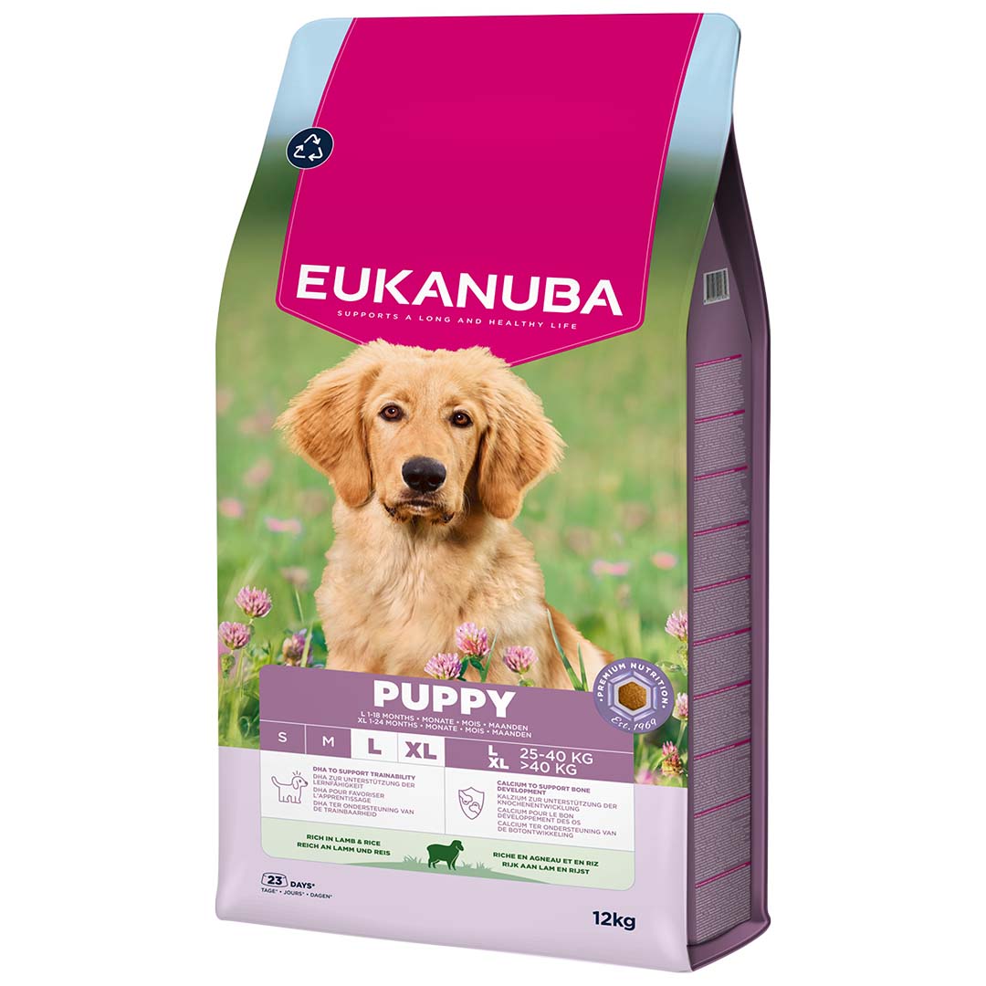 Eukanuba Hondenvoer Puppy Large Lam & Rijst 12 kg