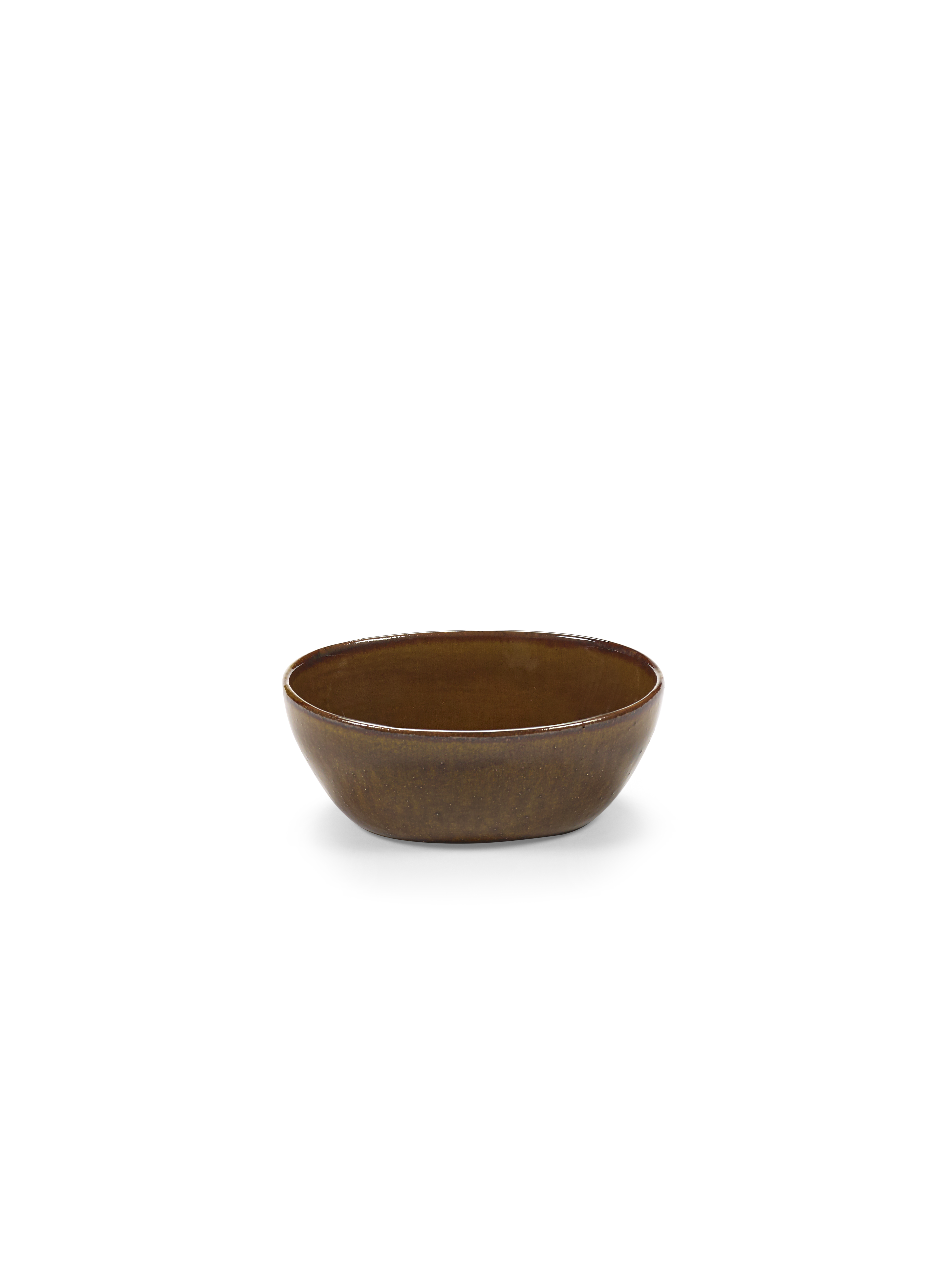Serax Bowl M Out of Lines Ocher 15.5x13x5.7 cm - by Uncharted