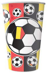 Bekers 650 ml Voetbal Belgie 8 stuks